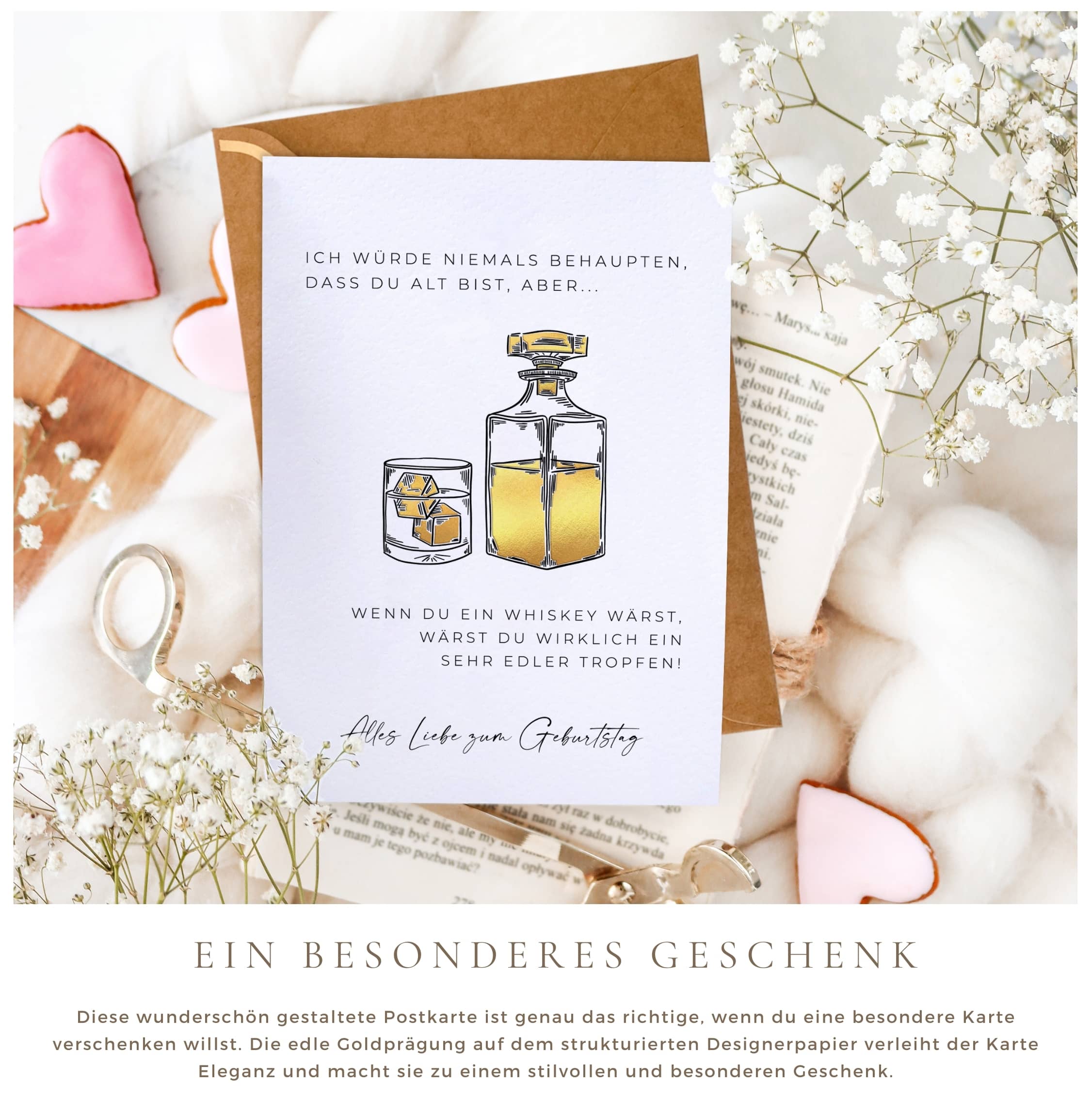 Geburtstagskarte lustig Whiskey