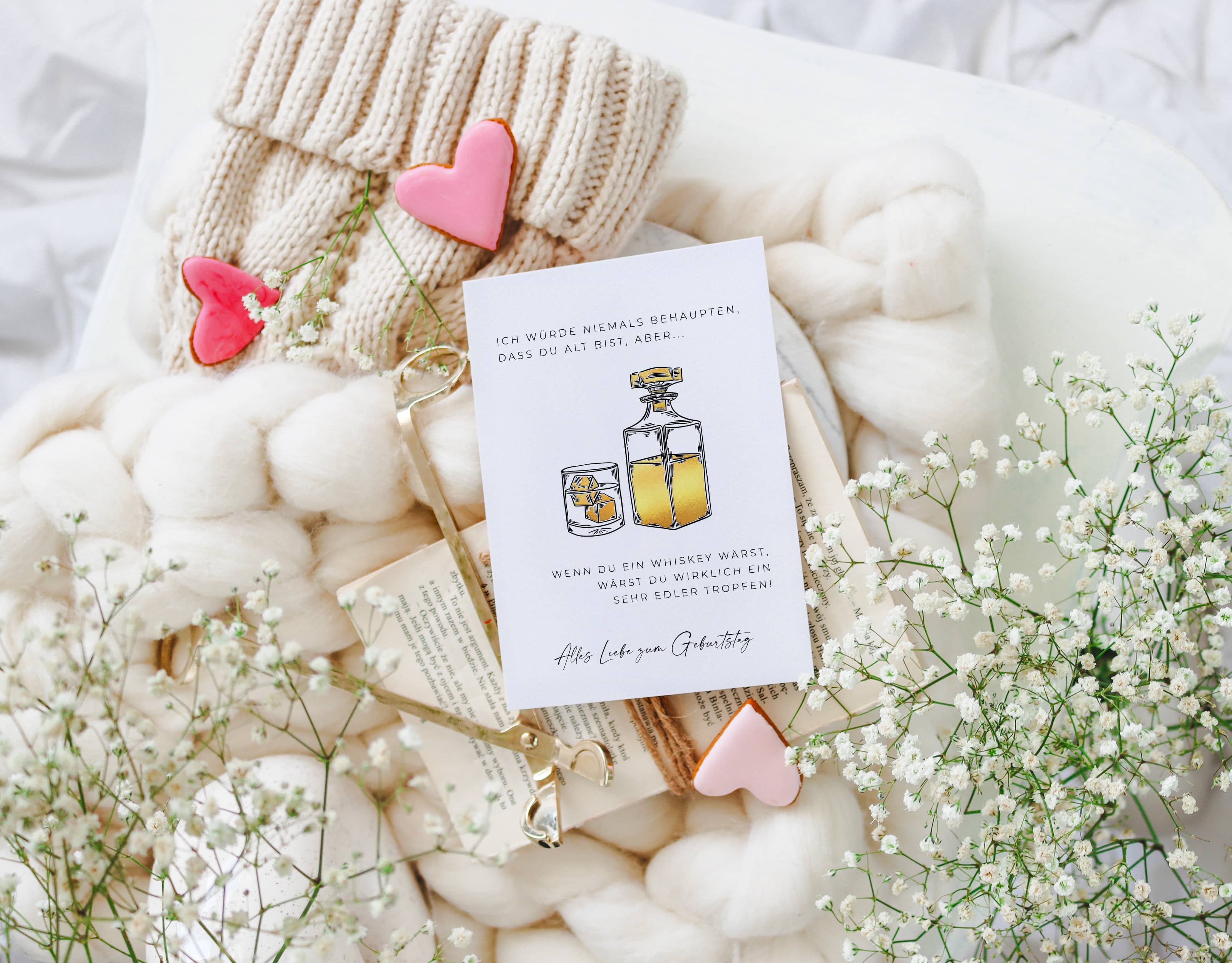 Geburtstagskarte lustig Whiskey
