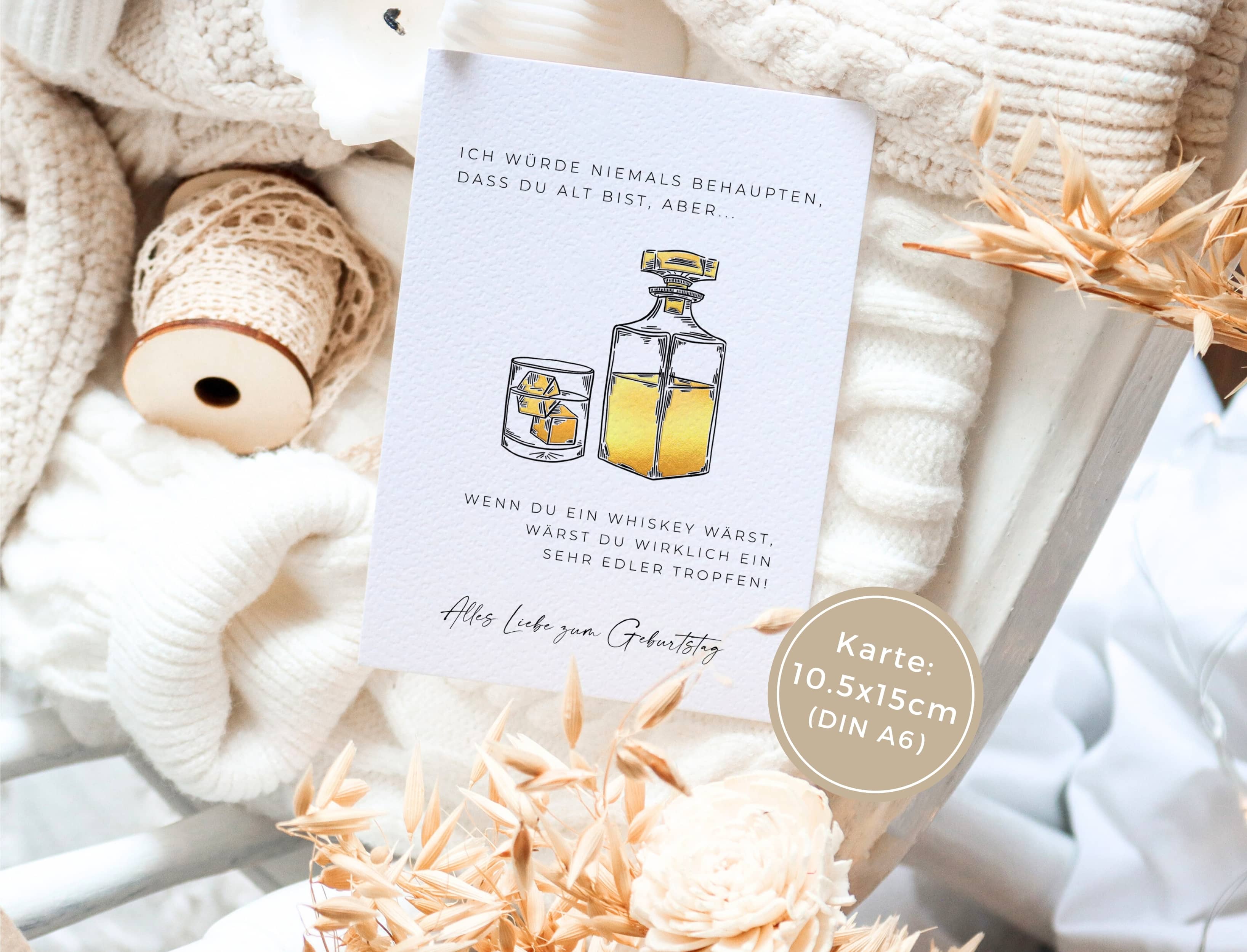 Geburtstagskarte lustig Whiskey