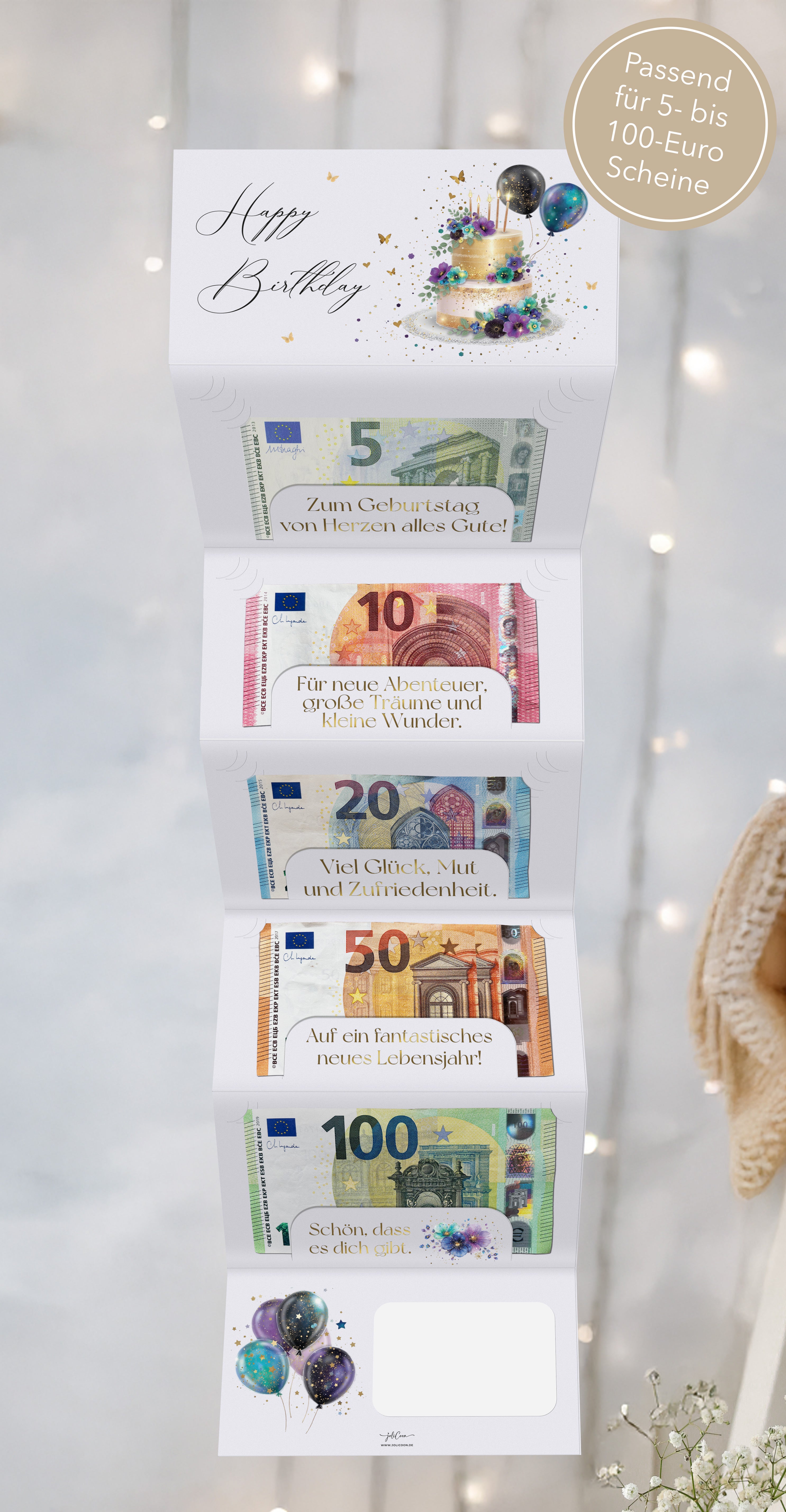 Geburtstagskarte Geldgeschenk