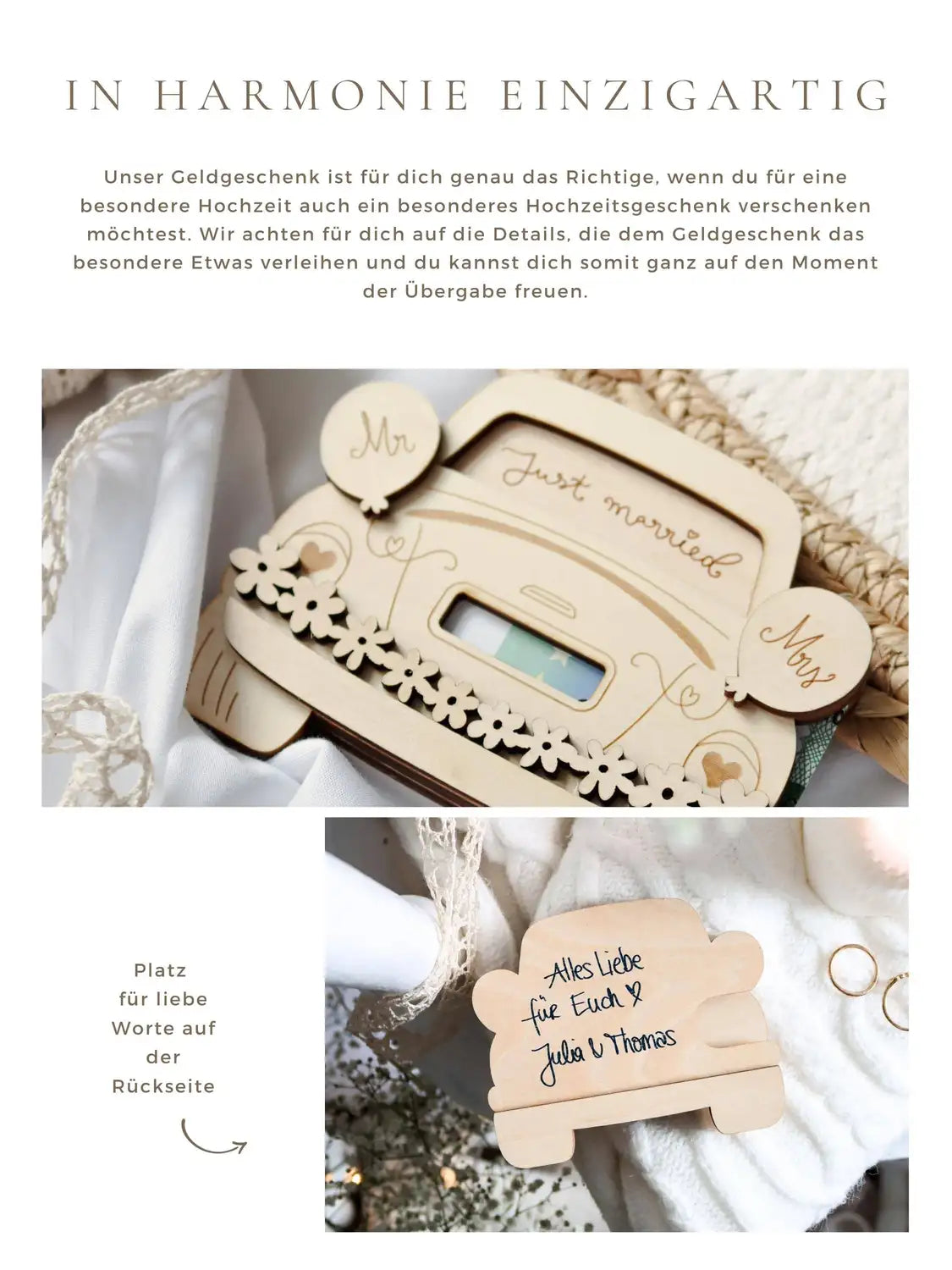 Geldgeschenk Hochzeit