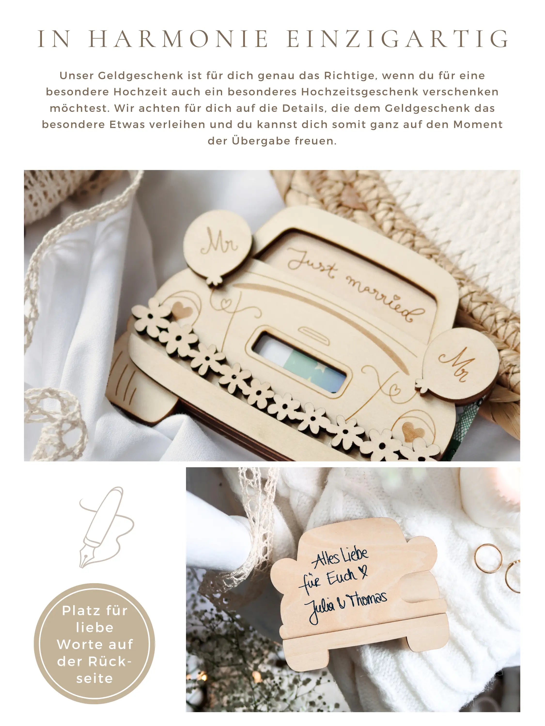 Geldgeschenk zur Hochzeit Mr Mr