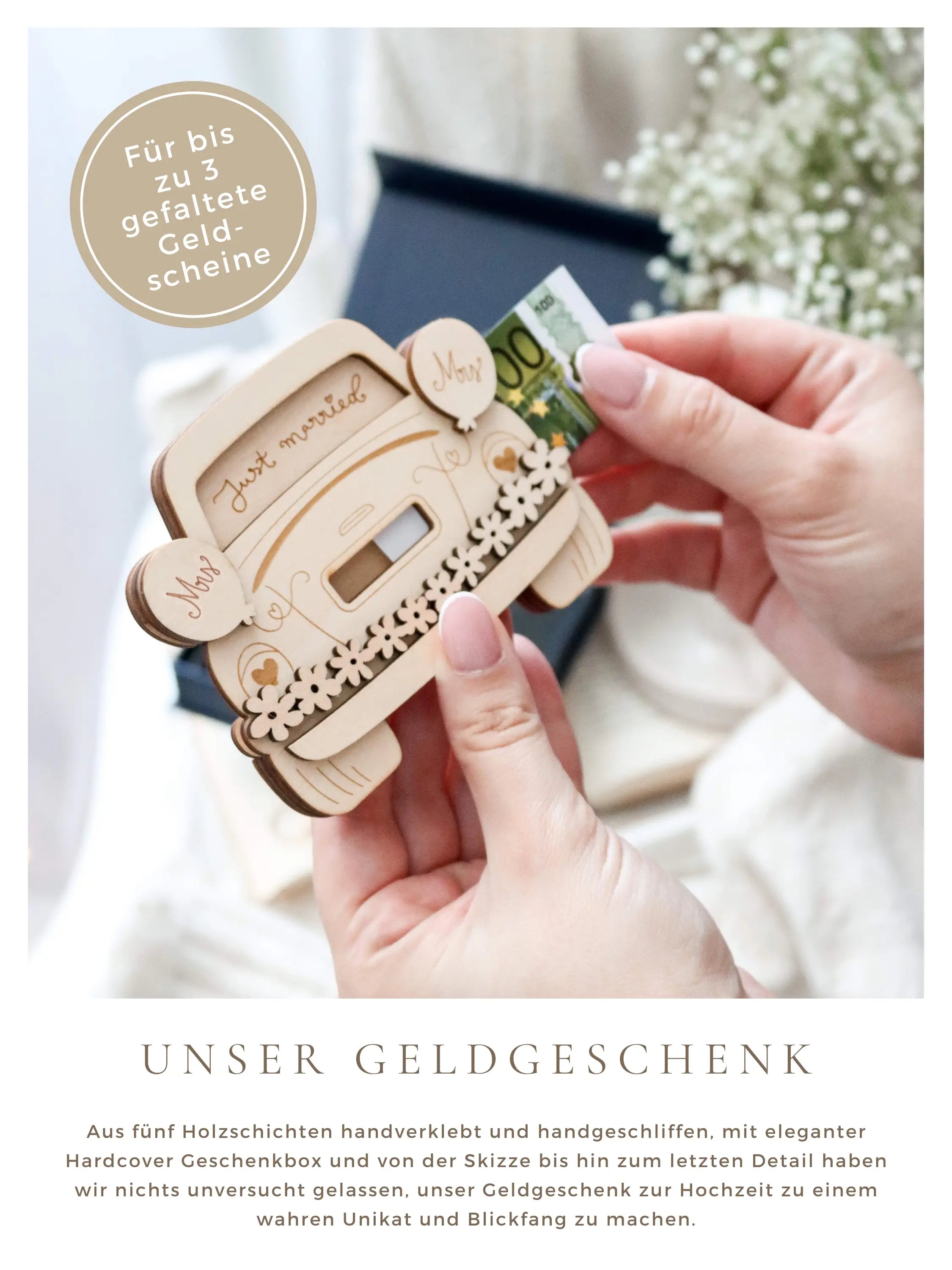 Geldgeschenk zur Hochzeit Mrs Mrs