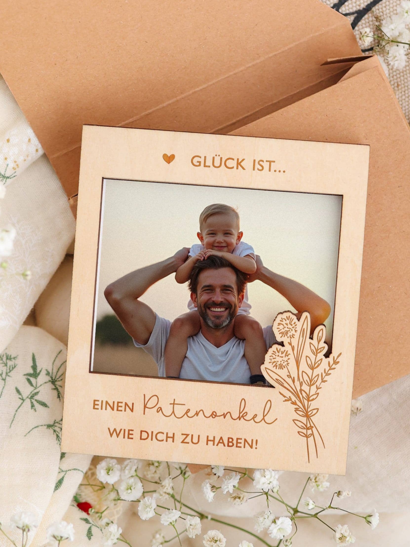 Glück ist einen Patenonkel wie Dich zu haben, federa per Glück ist einen Patenonkel wie Dich zu haben, federa per