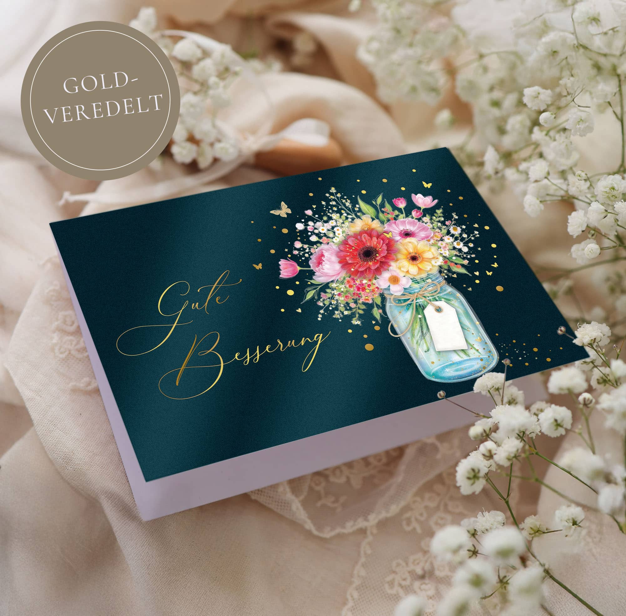 Gute Besserung Genesungskarte STARDUST