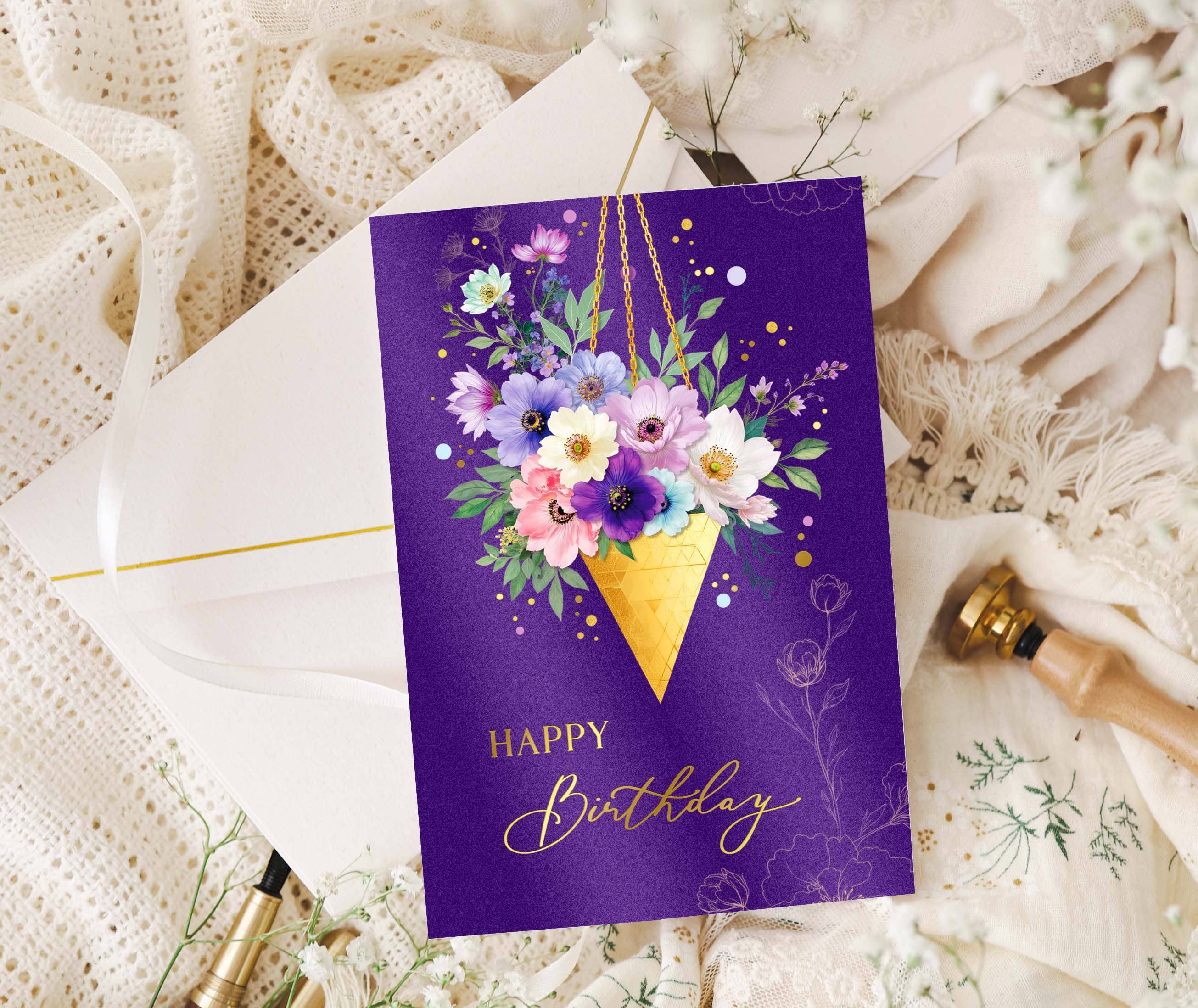 Geburtstagskarte ELEGANT Tochter