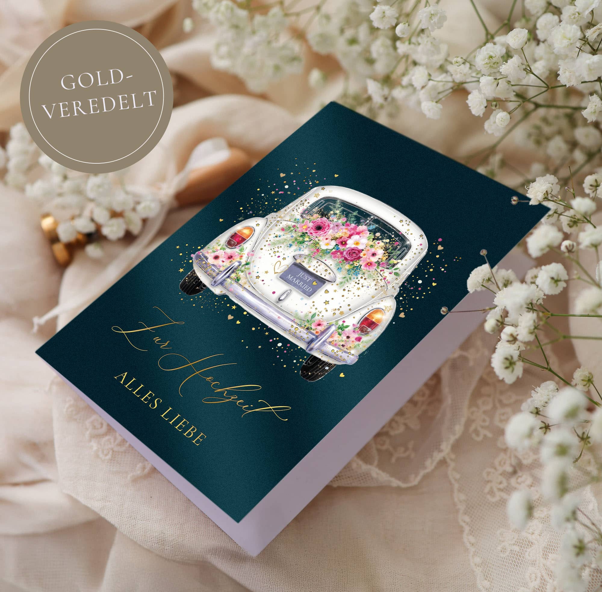 Hochzeitskarte STARDUST Auto