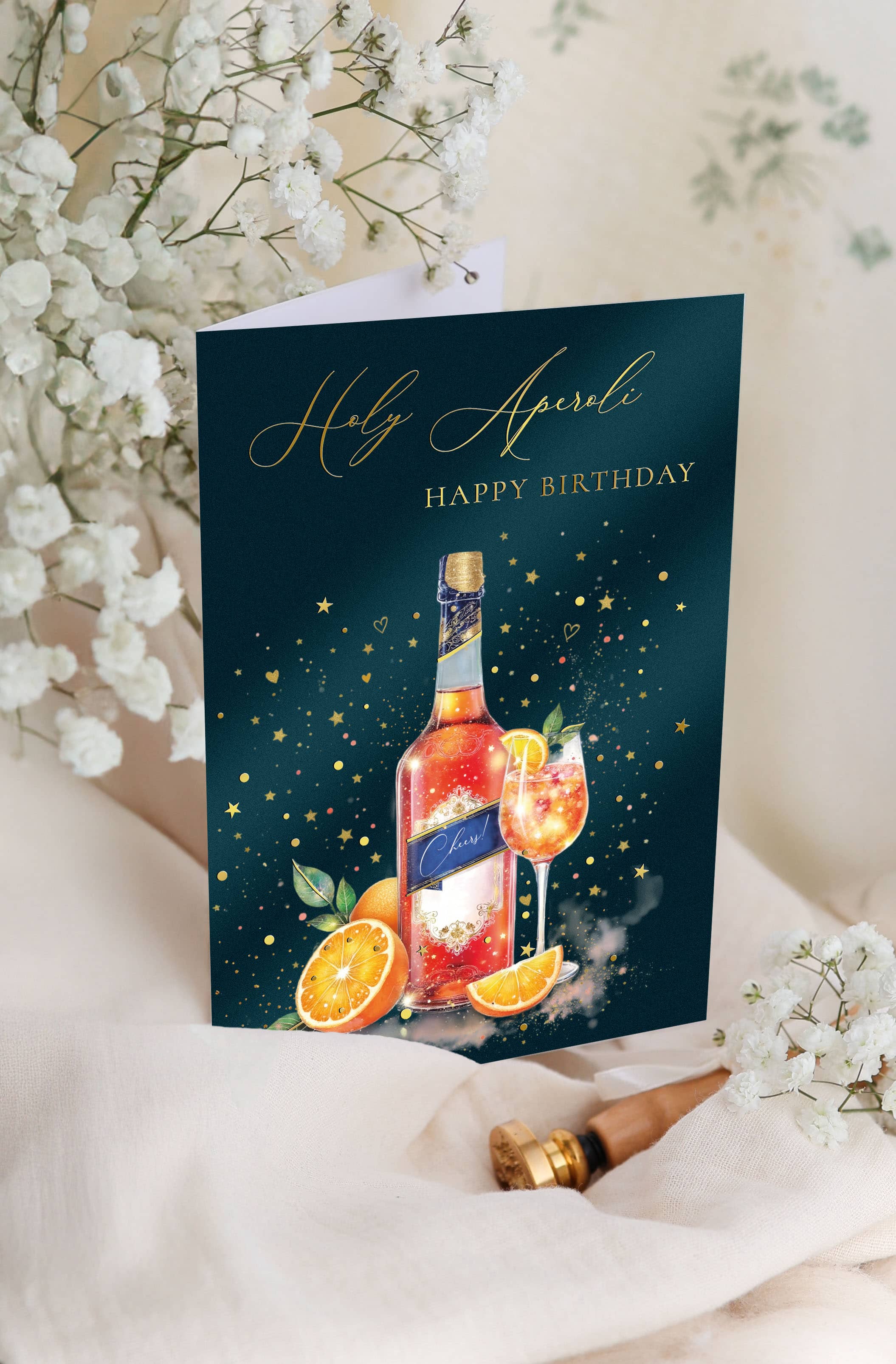 Geburtstagskarte STARDUST Holy Aperoli
