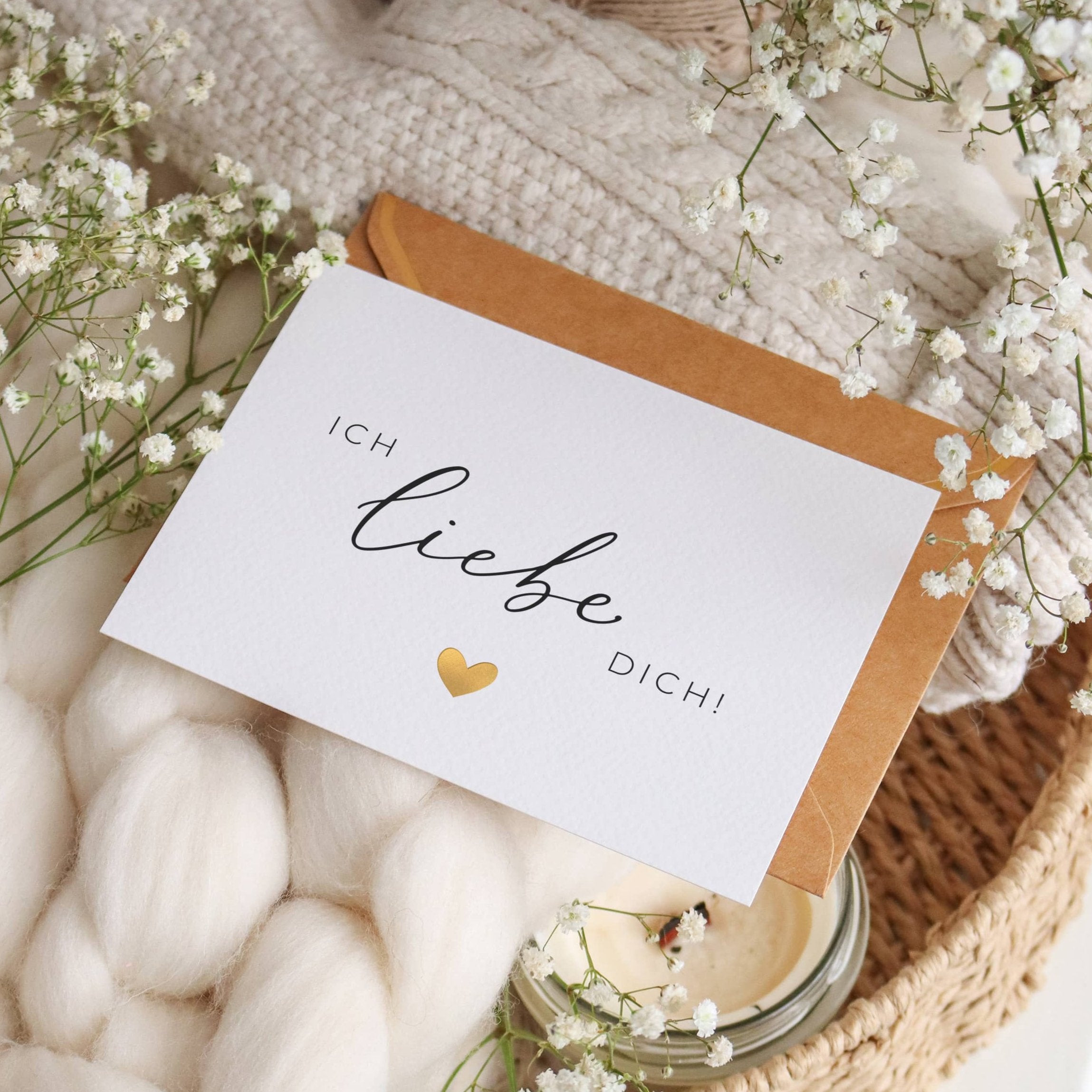 ich liebe dich karte geschenk valentinstag