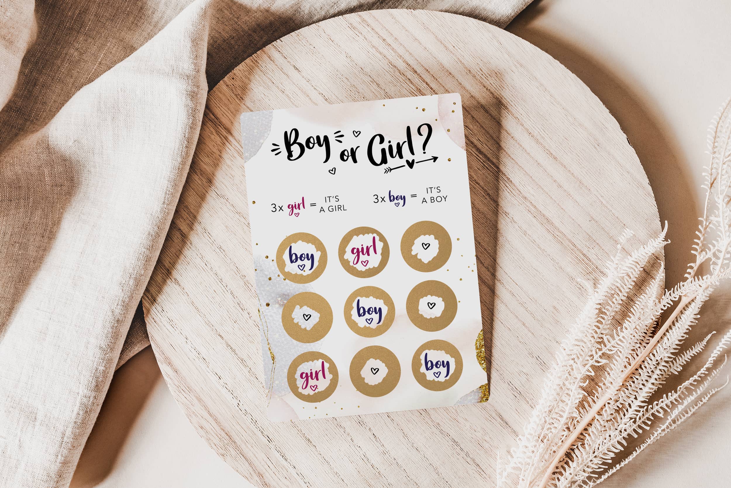 Geschlecht verkünden Rätsel - Girl or Boy