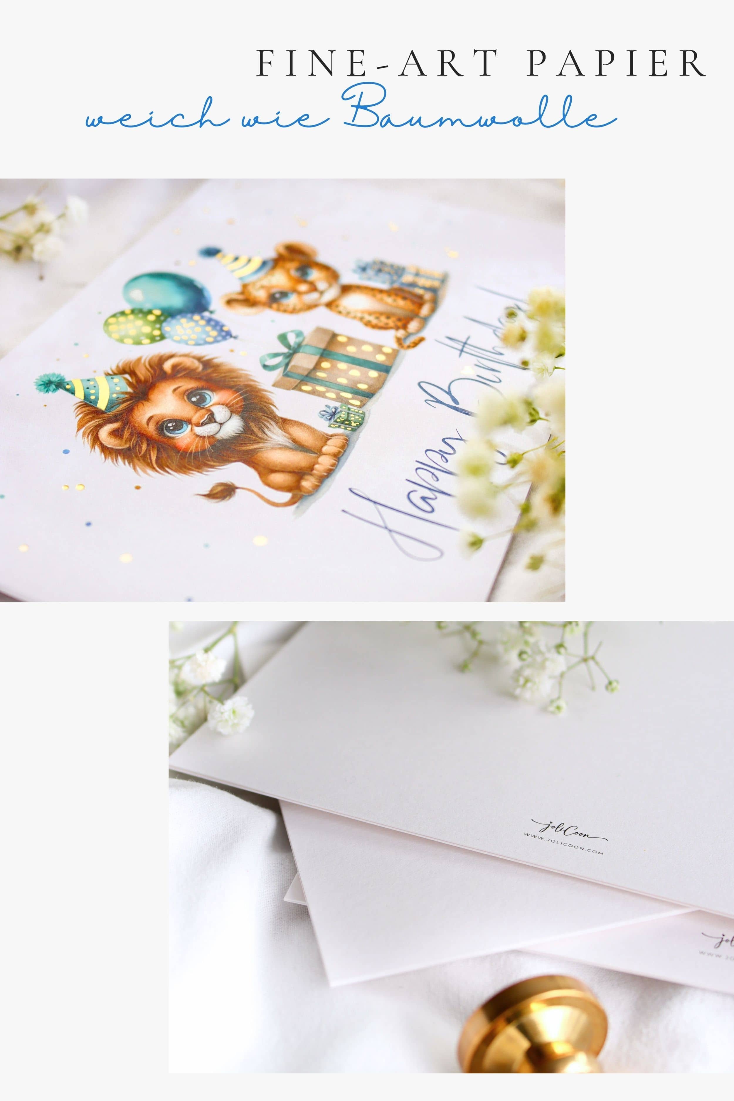 Geburtstagskarte Kinder Jungen PAINTY Blue