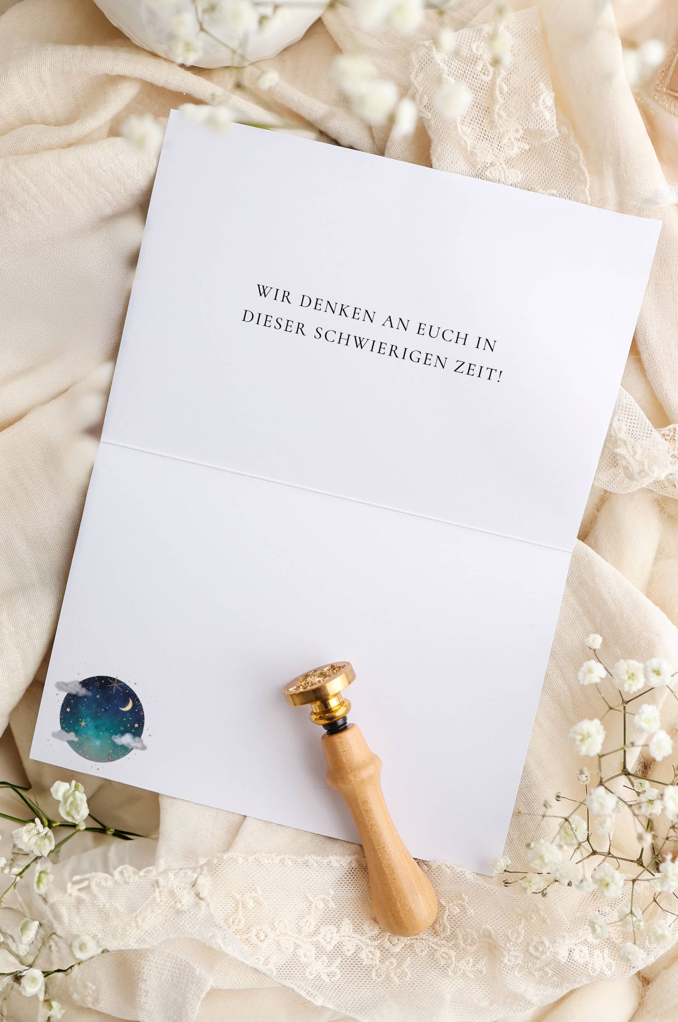 Trauerkarte STARDUST Himmel