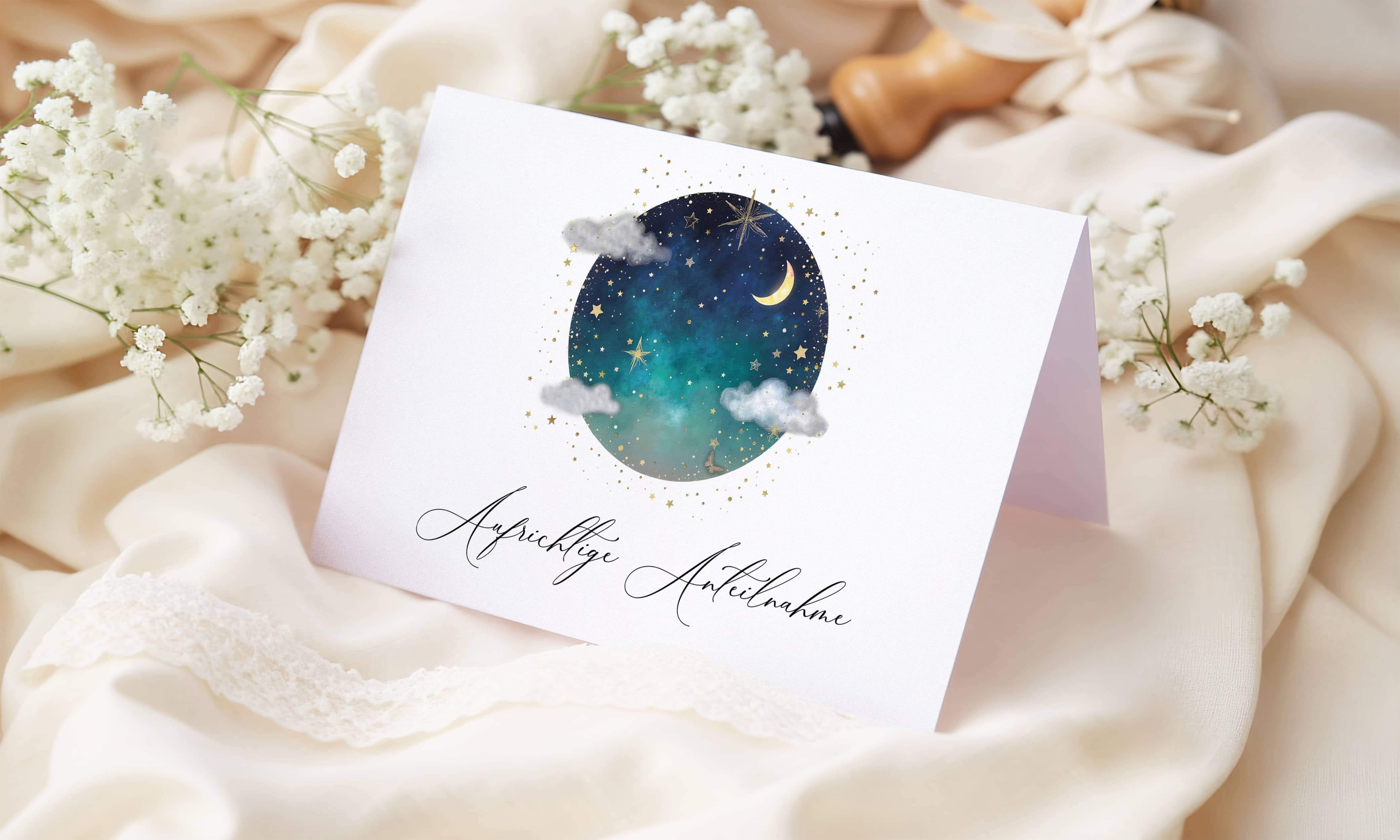 Trauerkarte STARDUST Himmel