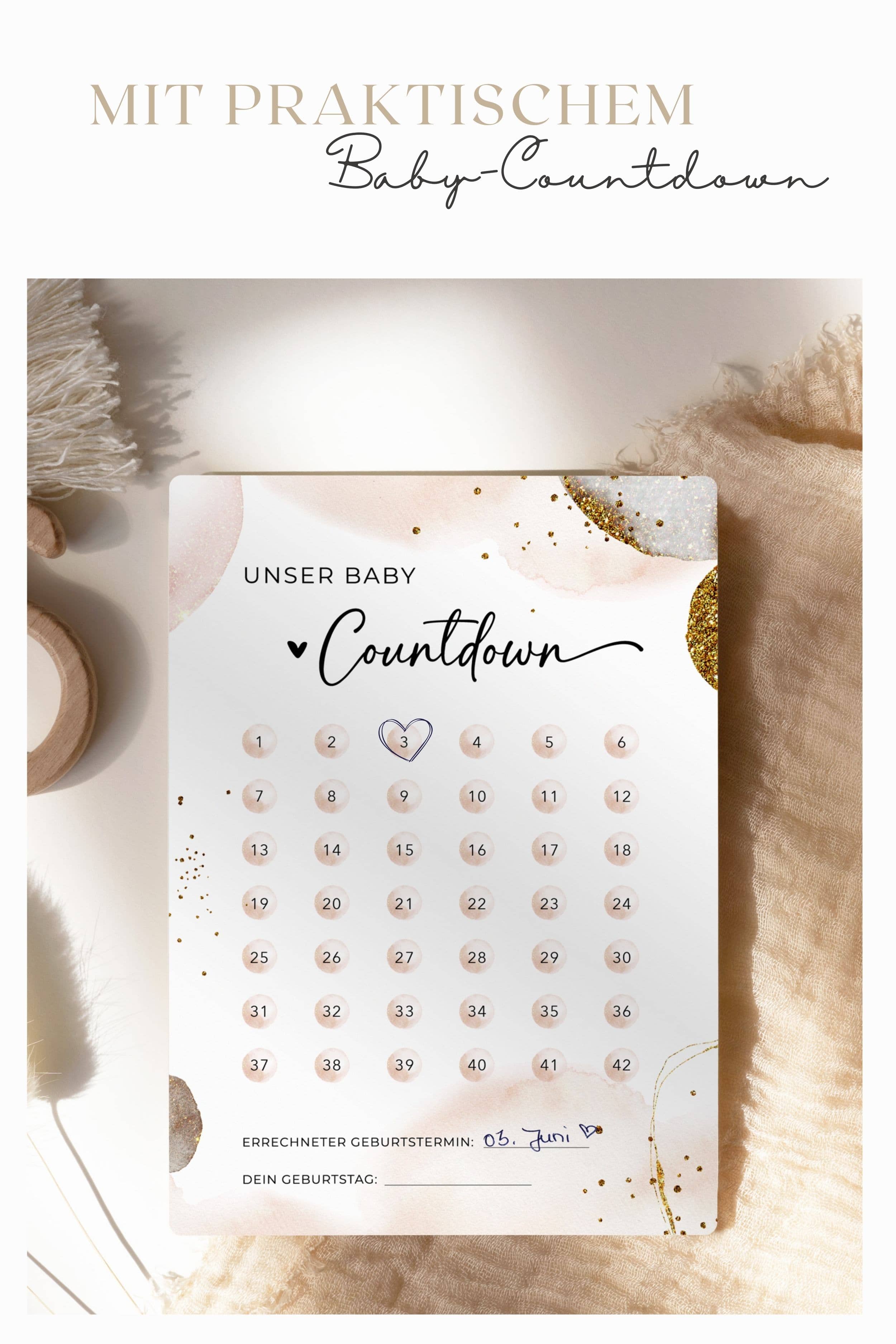 Meilensteinkarten Schwangerschaft Liebe im Bauch