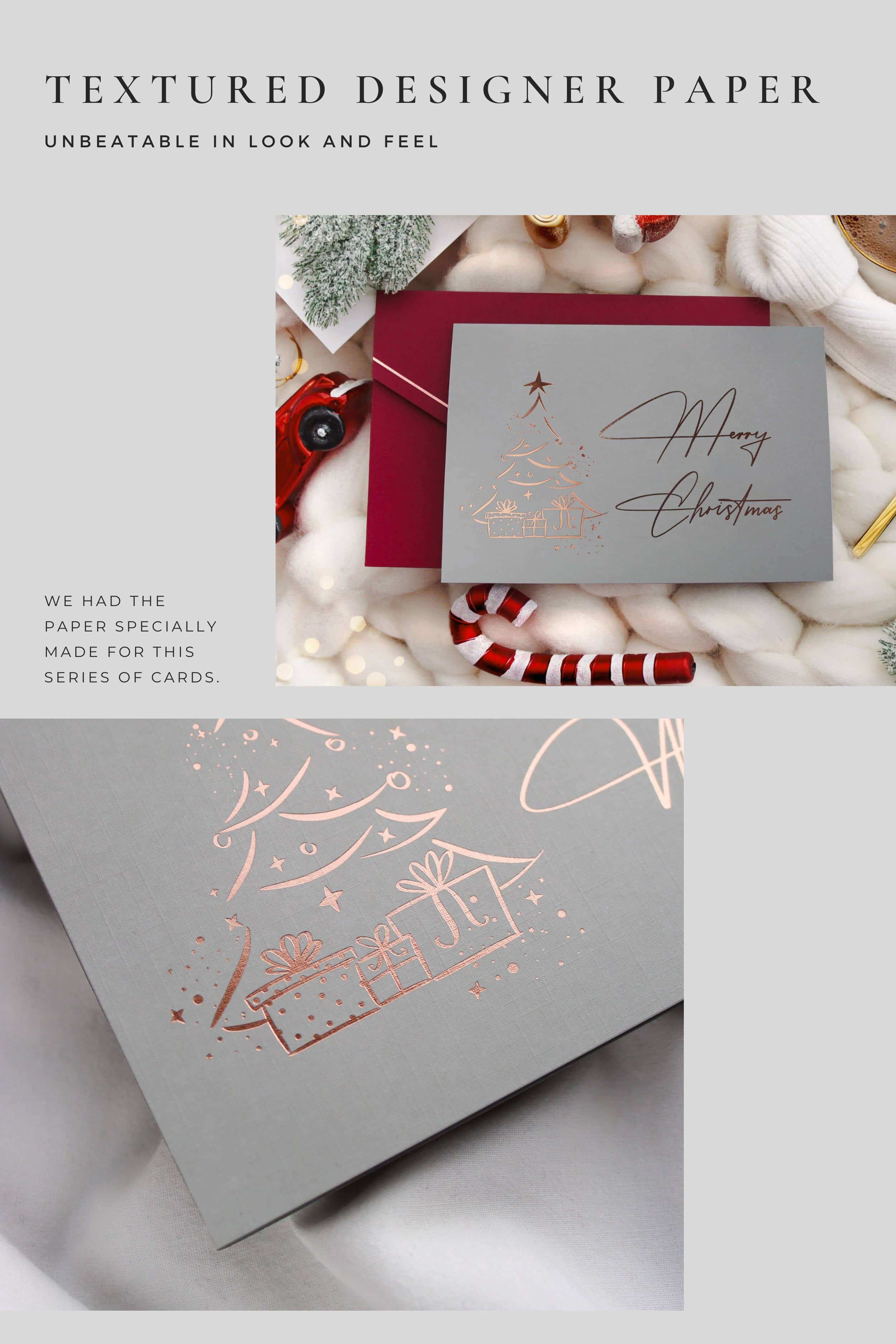 Merry Christmas card GREY