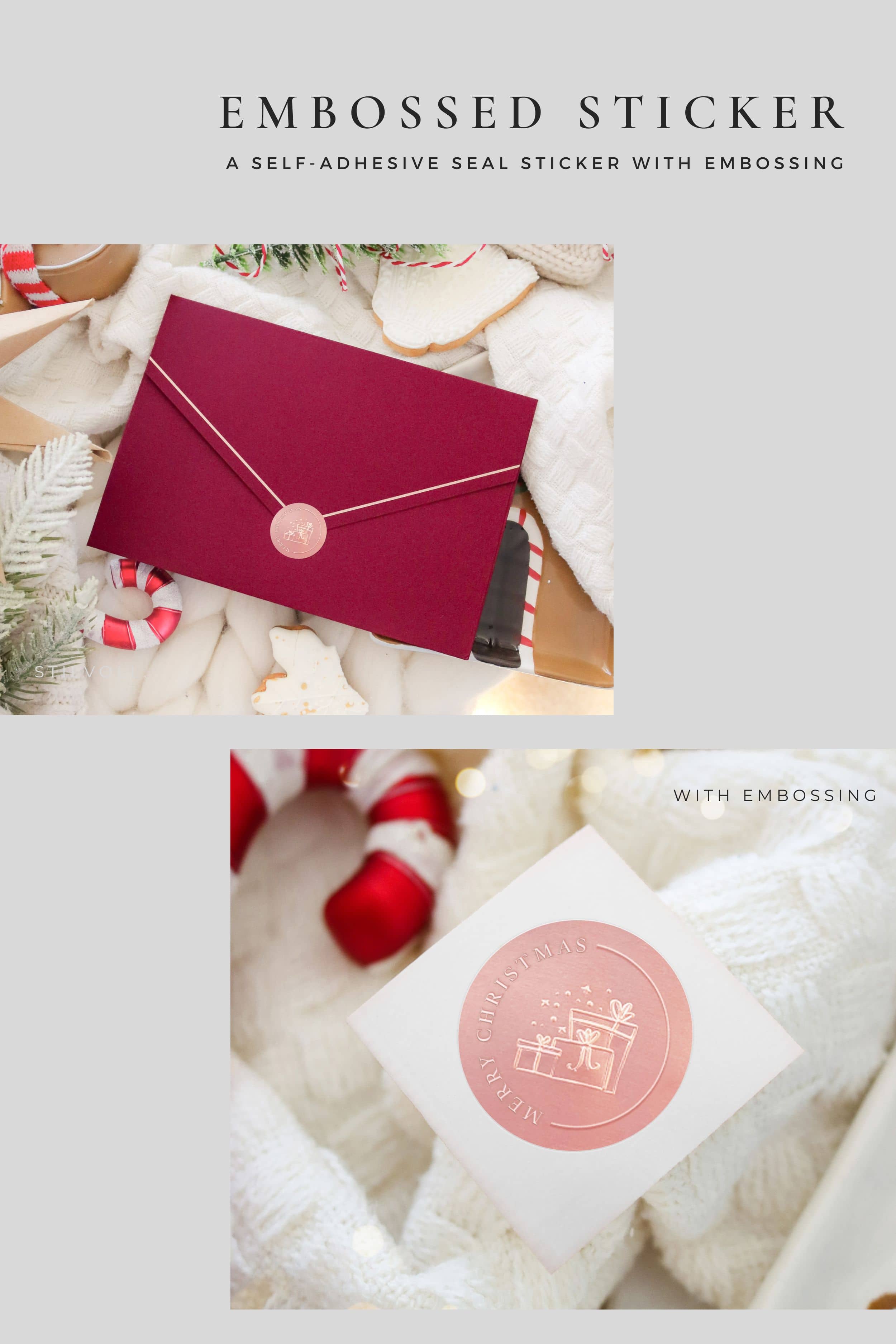 Merry Christmas card GREY