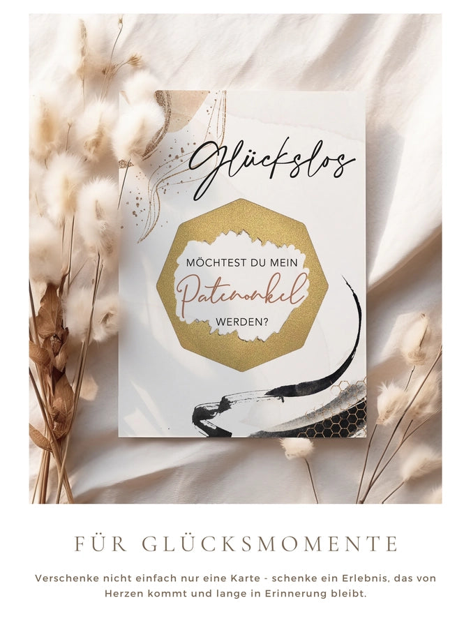 Willst du mein Patenonkel werden Rubbelkarte Luxury