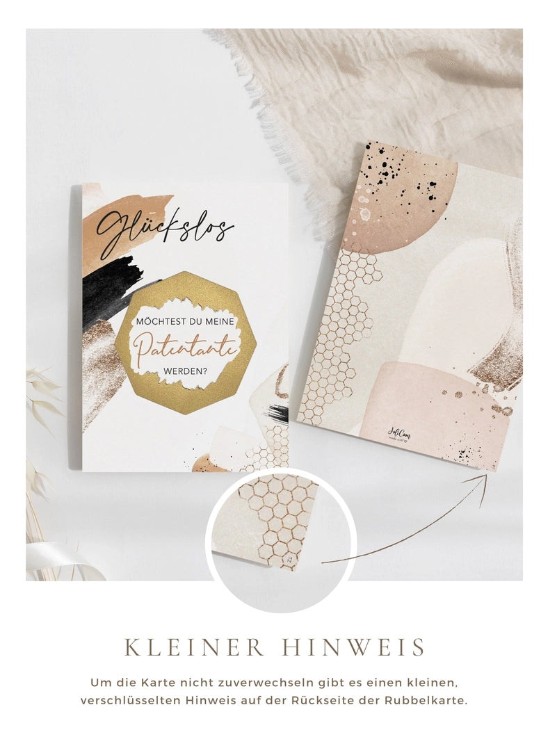 Patentante und Patenonkel Rubbelkarten Luxury