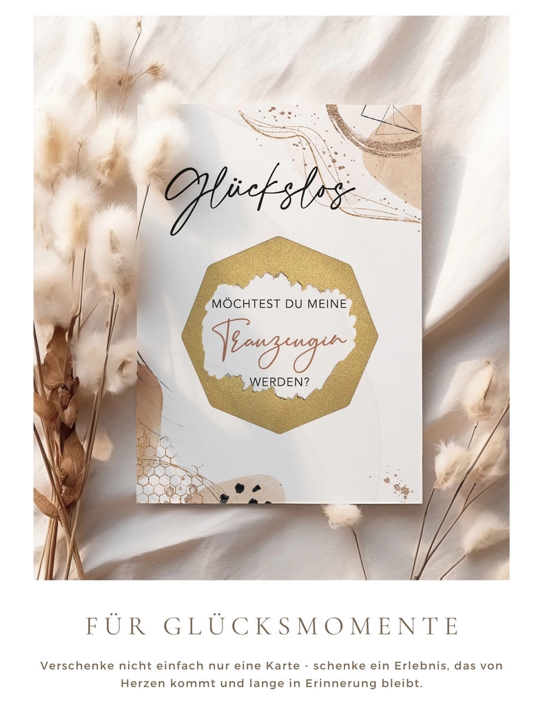 Trauzeugin Rubbelkarte Luxury