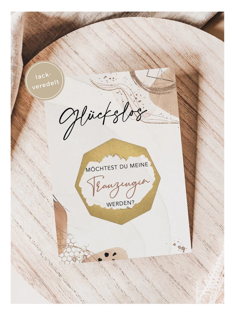 Trauzeugin Rubbelkarte Luxury