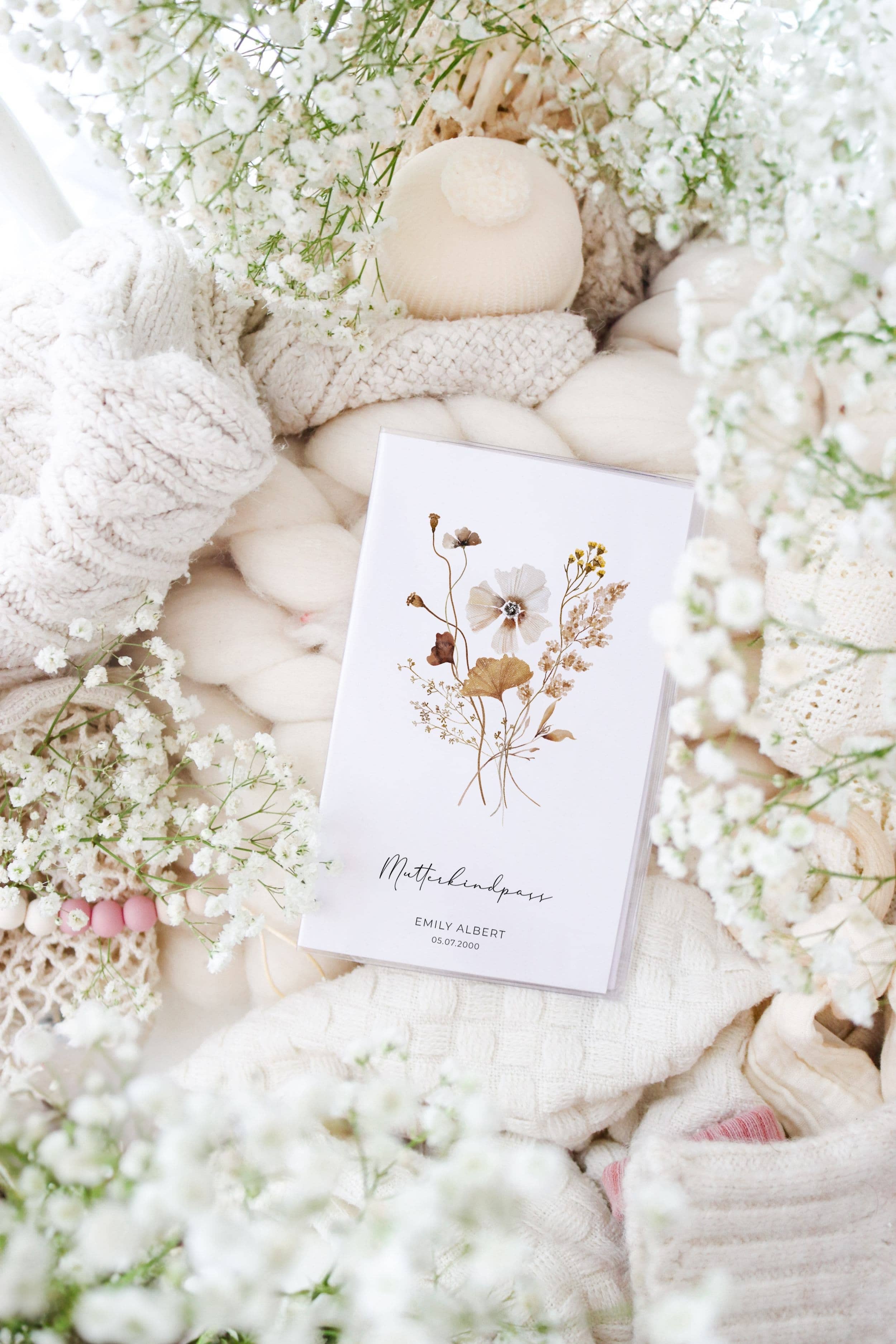 Mutter Kind Pass Hülle Österreich Herbstblume JoliCoon