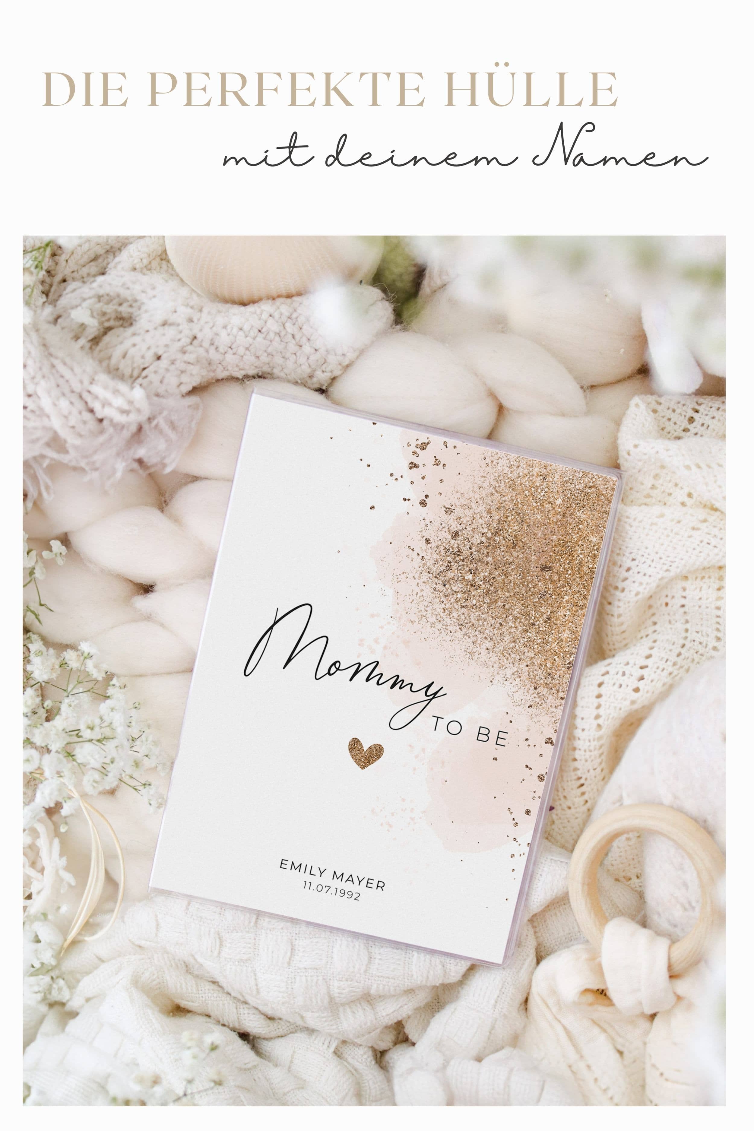 Mutterpasshülle personalisiert Mommy to be