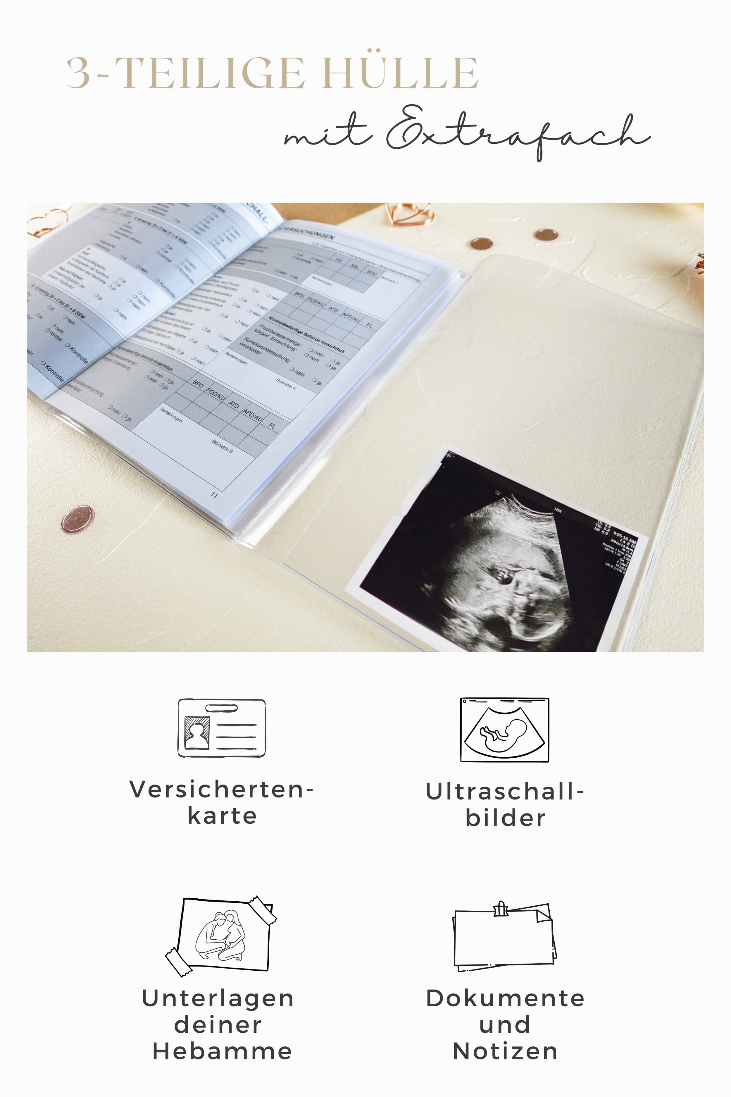 Mutterpasshülle personalisiert Eukalyptus