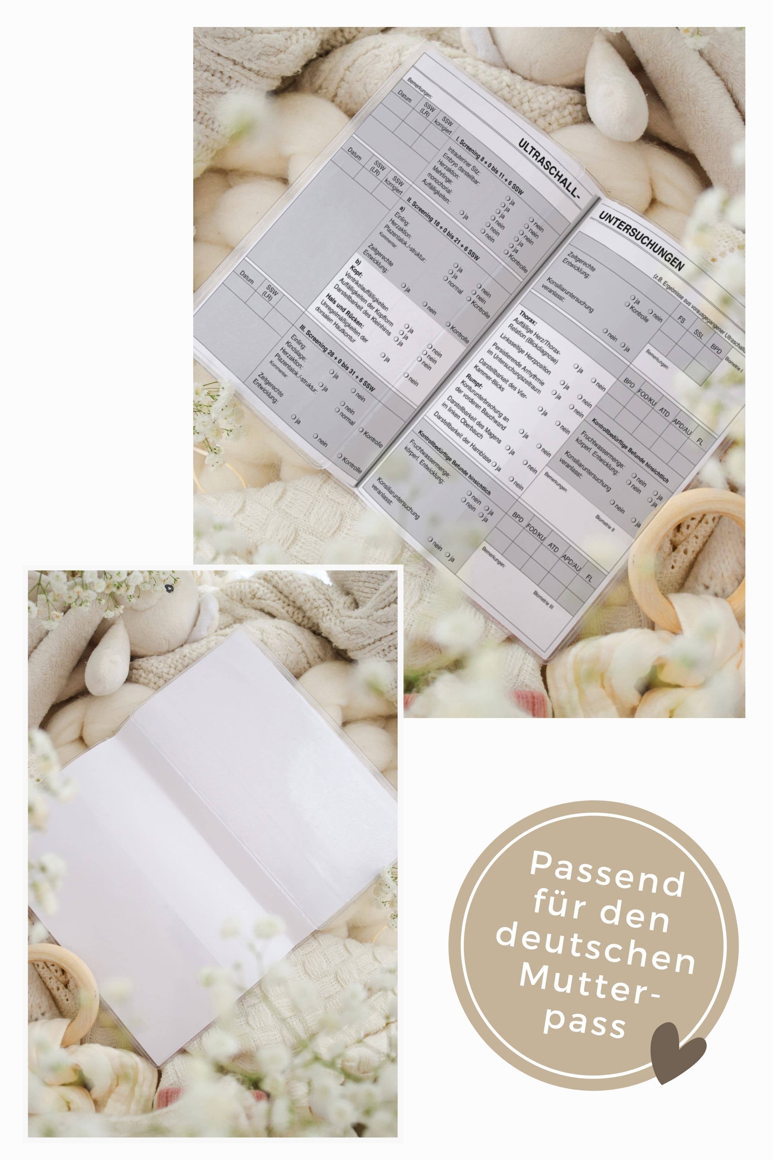 Mutterpasshülle personalisiert Eukalyptus
