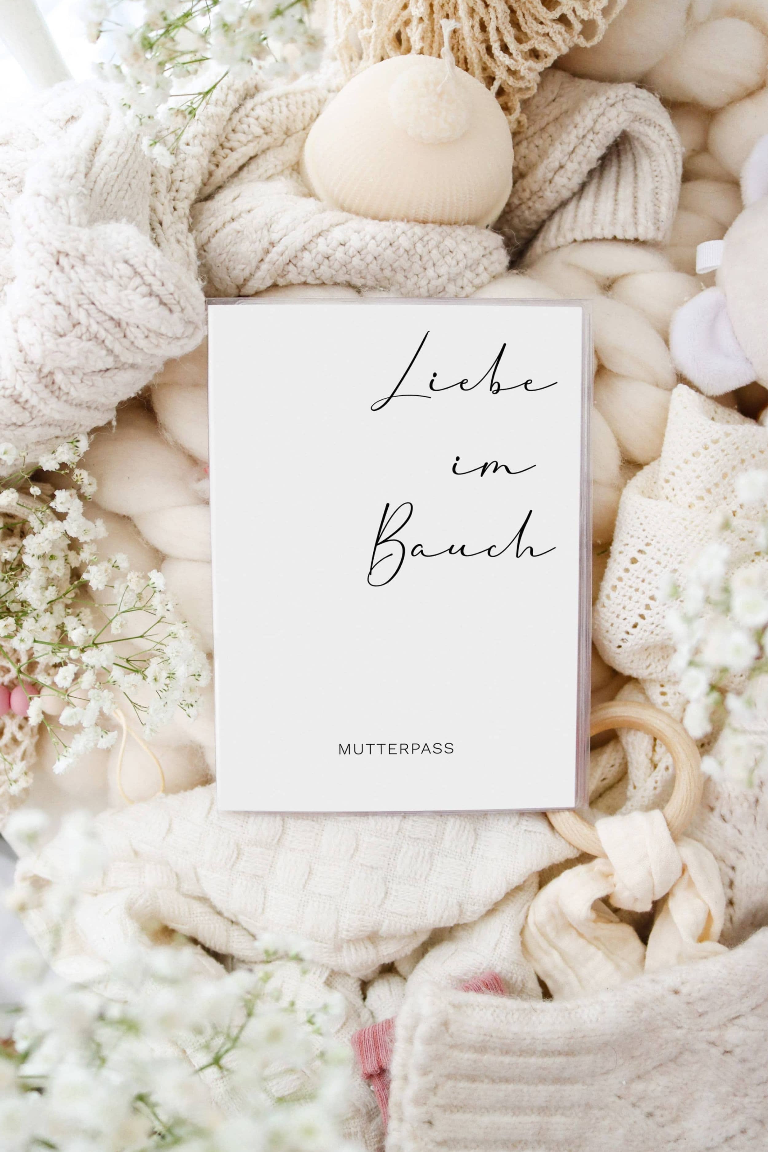 Mutterpasshülle Liebe im Bauch