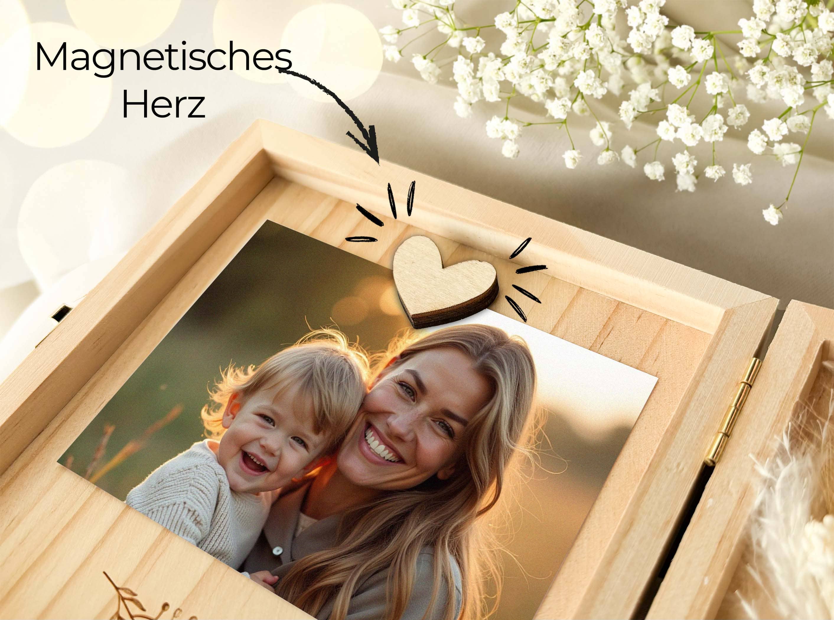 Patentante Geschenk Holzbox