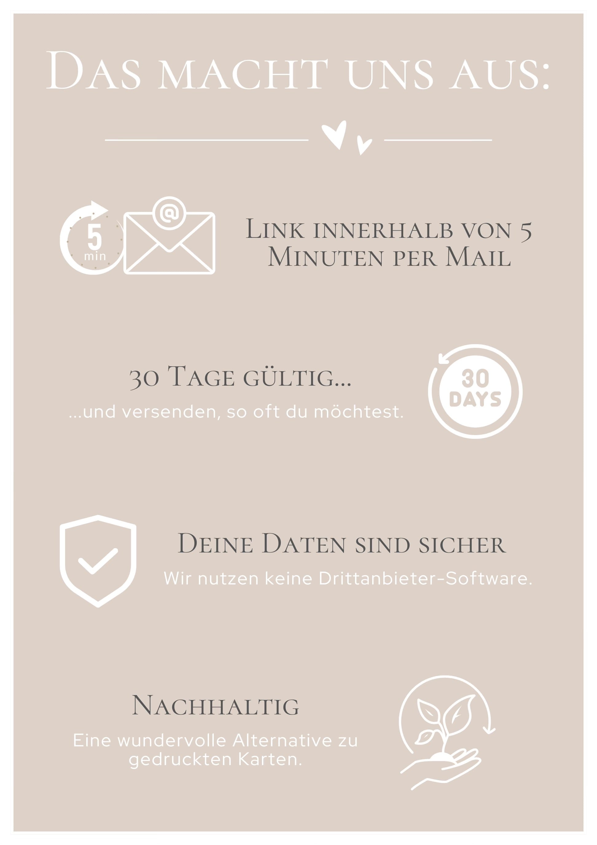 Weihnachtskarte digital personalisierbar Mistelzweig