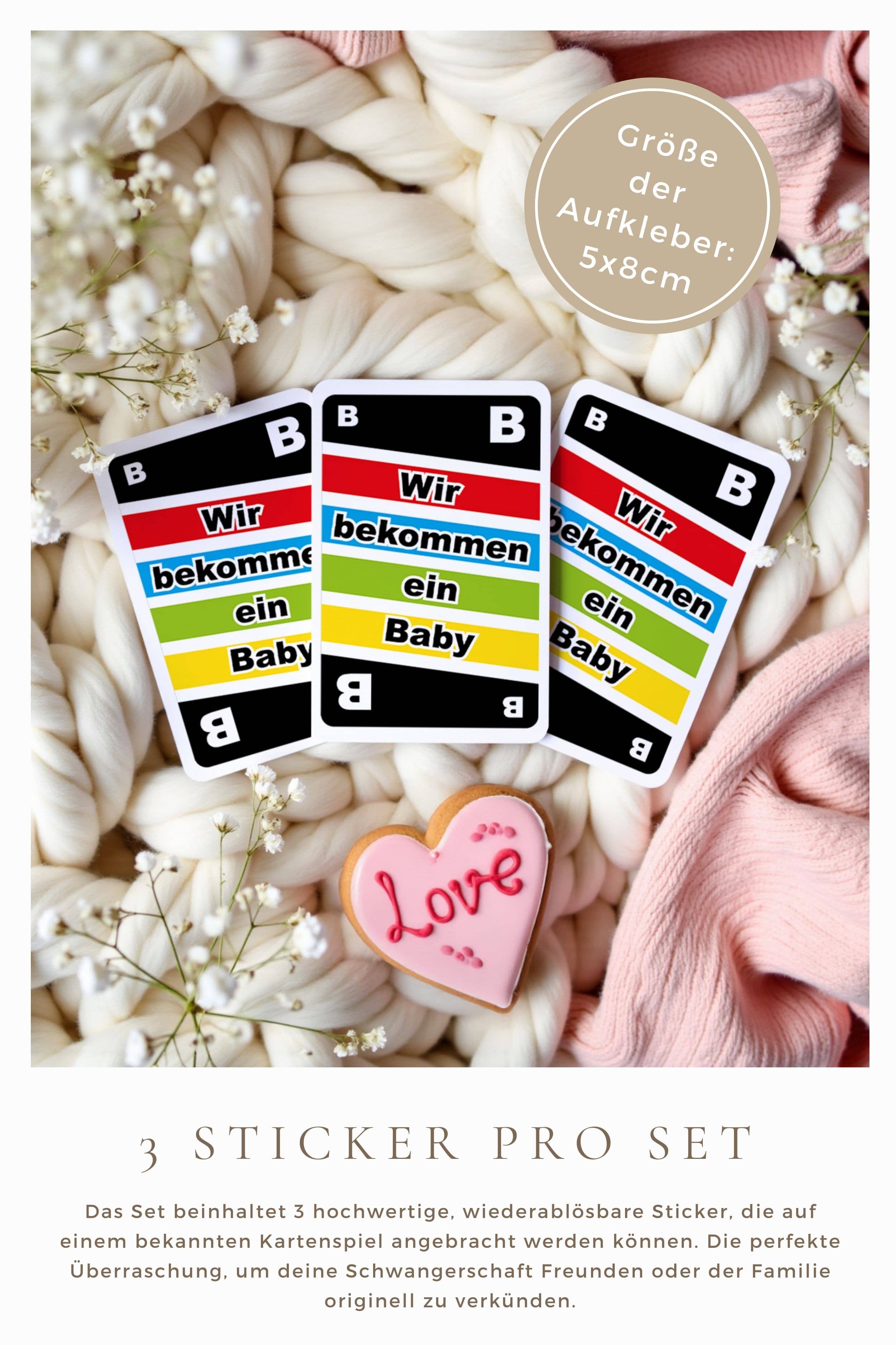 Schwangerschaft verkünden Aufkleber-1