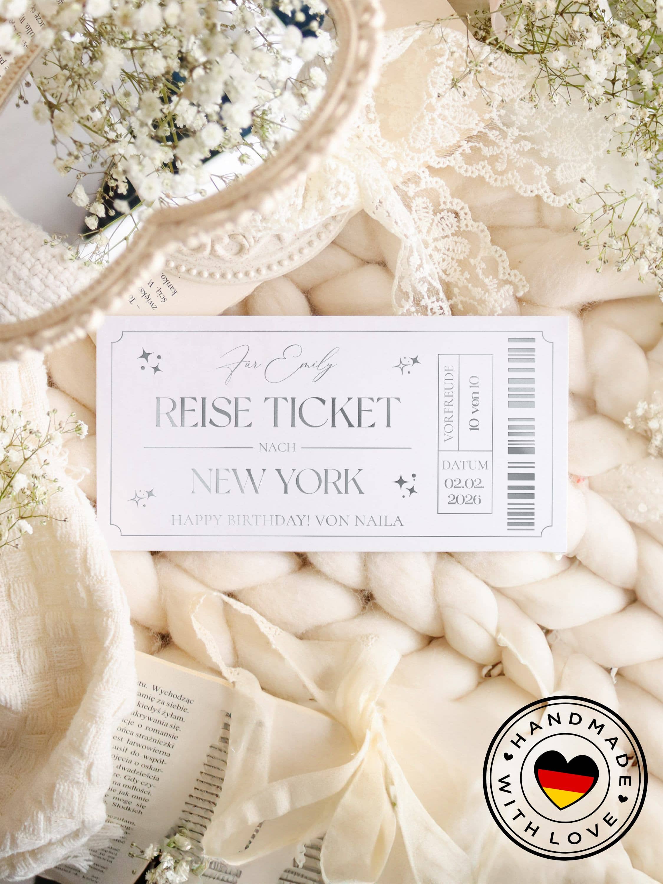 Personalisiertes Reiseticket