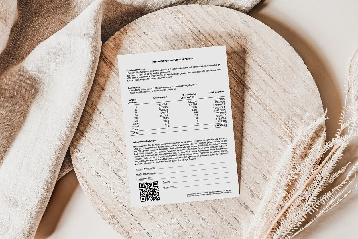 Rubbellos selber machen Lotto