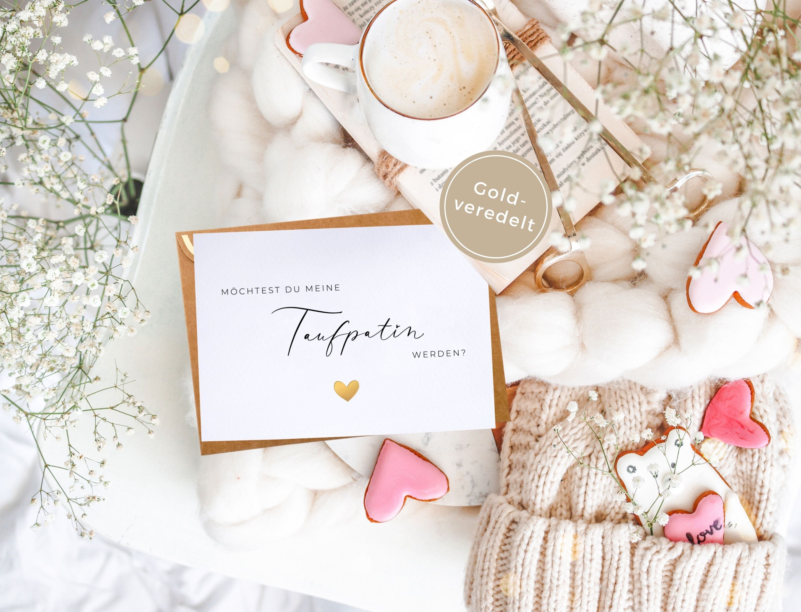 Willst du meine Taufpatin sein Karte
