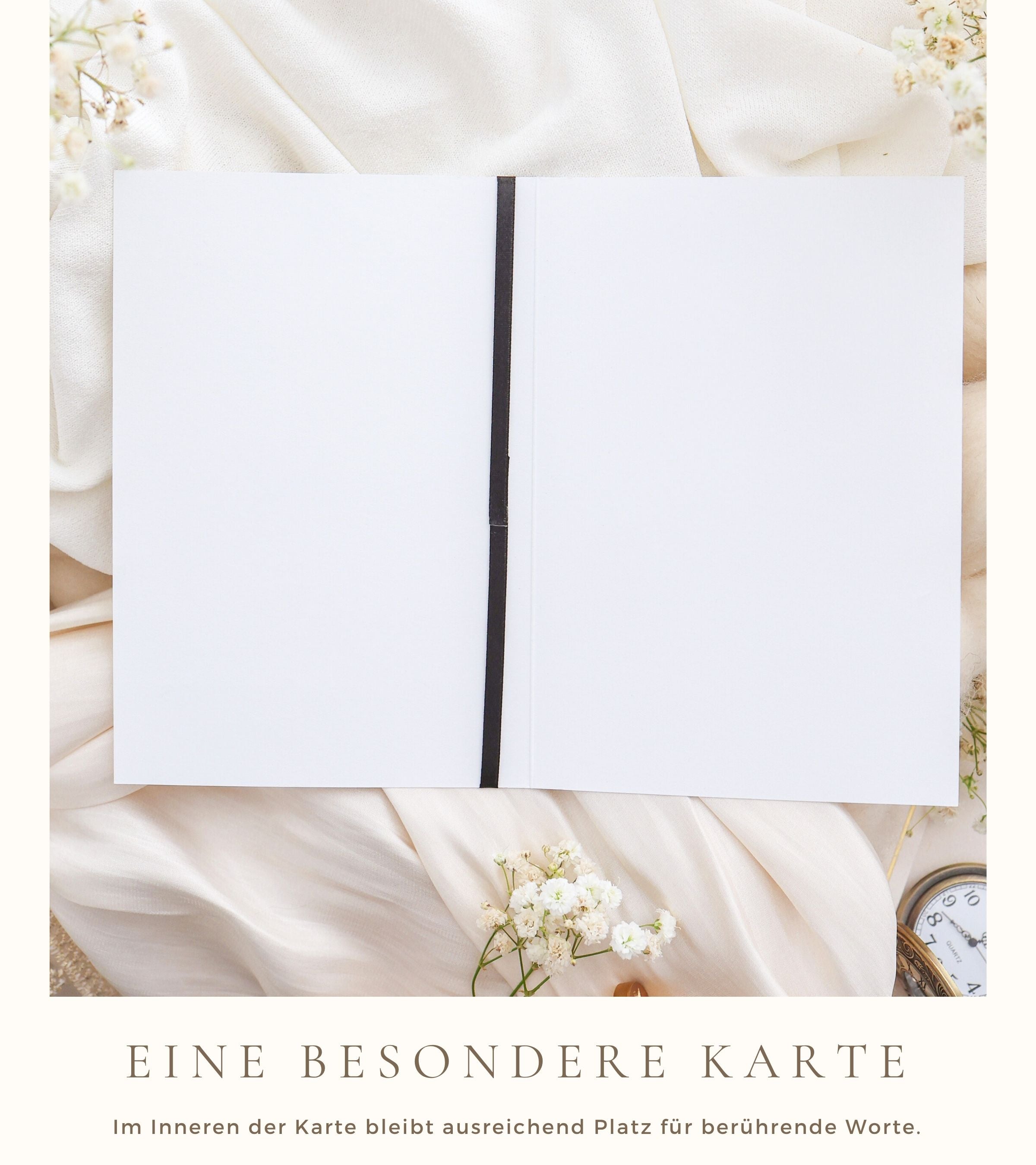 3D Trauerkarte SIGNATURE Beileid Schmetterlinge