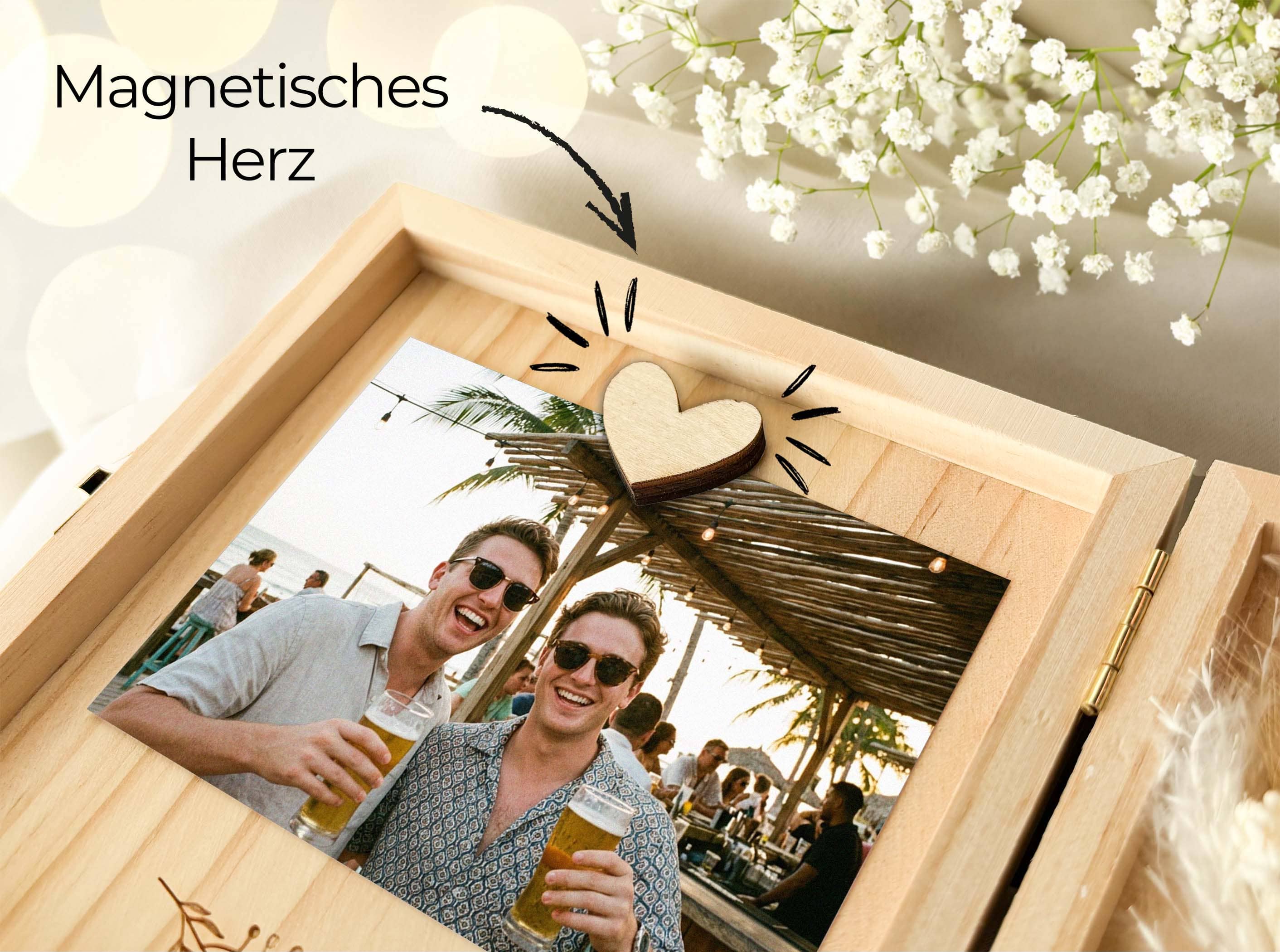 Trauzeuge fragen Holzbox