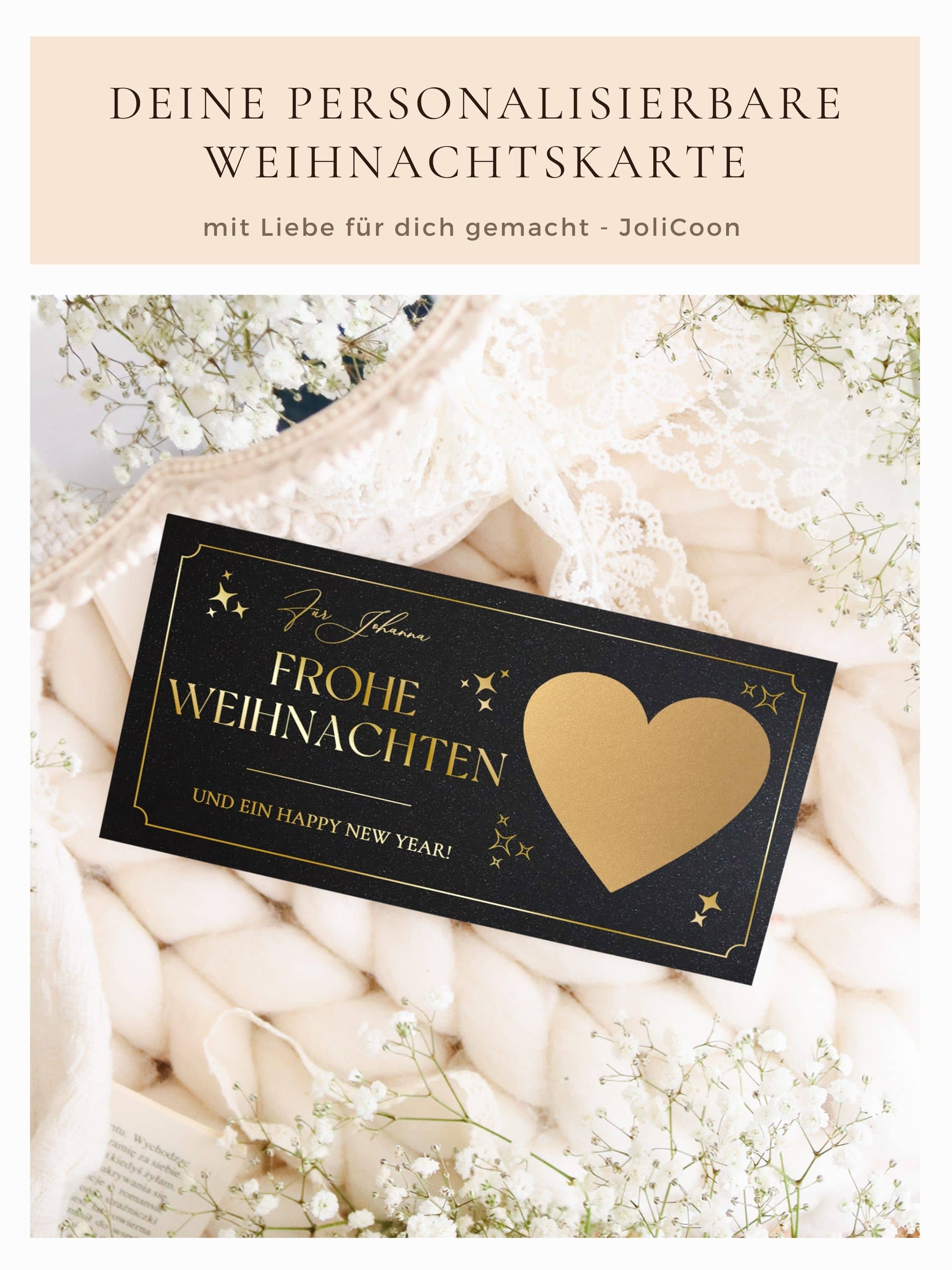 Weihnachtskarte personalisiert