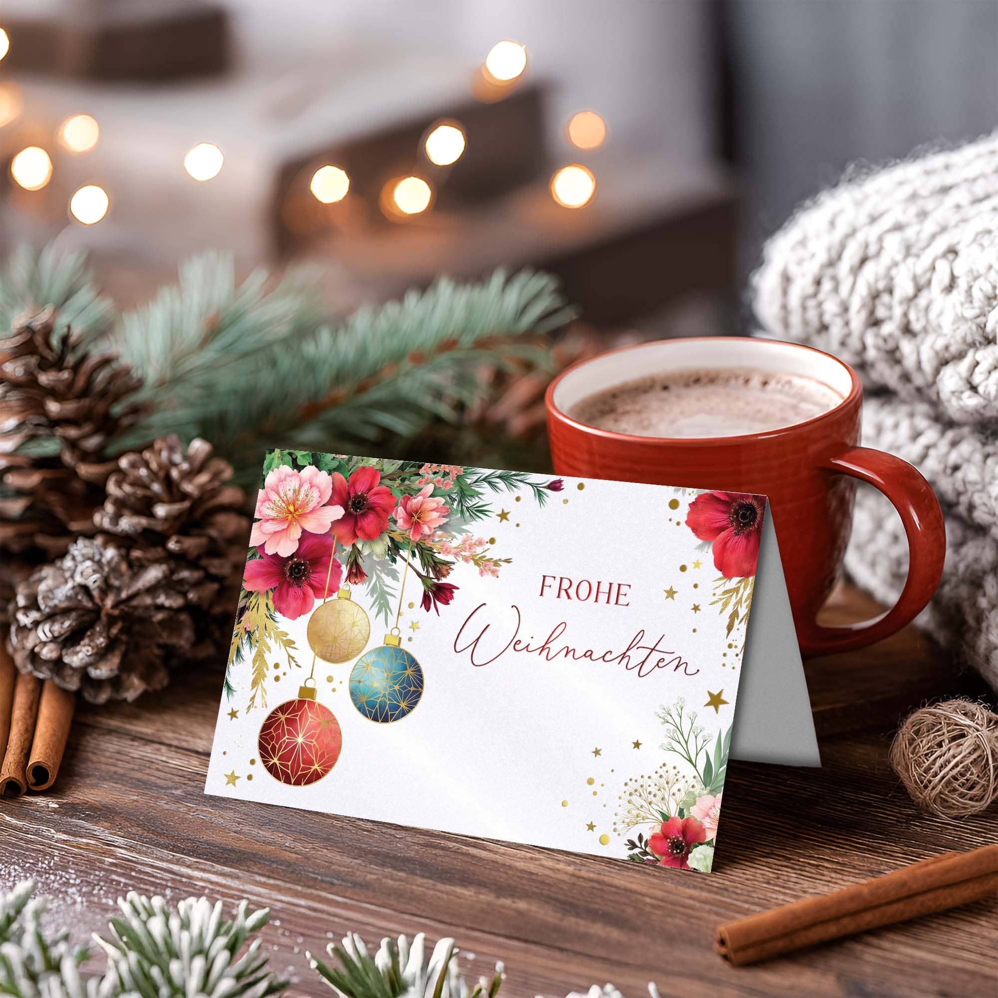 Weihnachtskarte ELEGANT Frohe Weihnachten