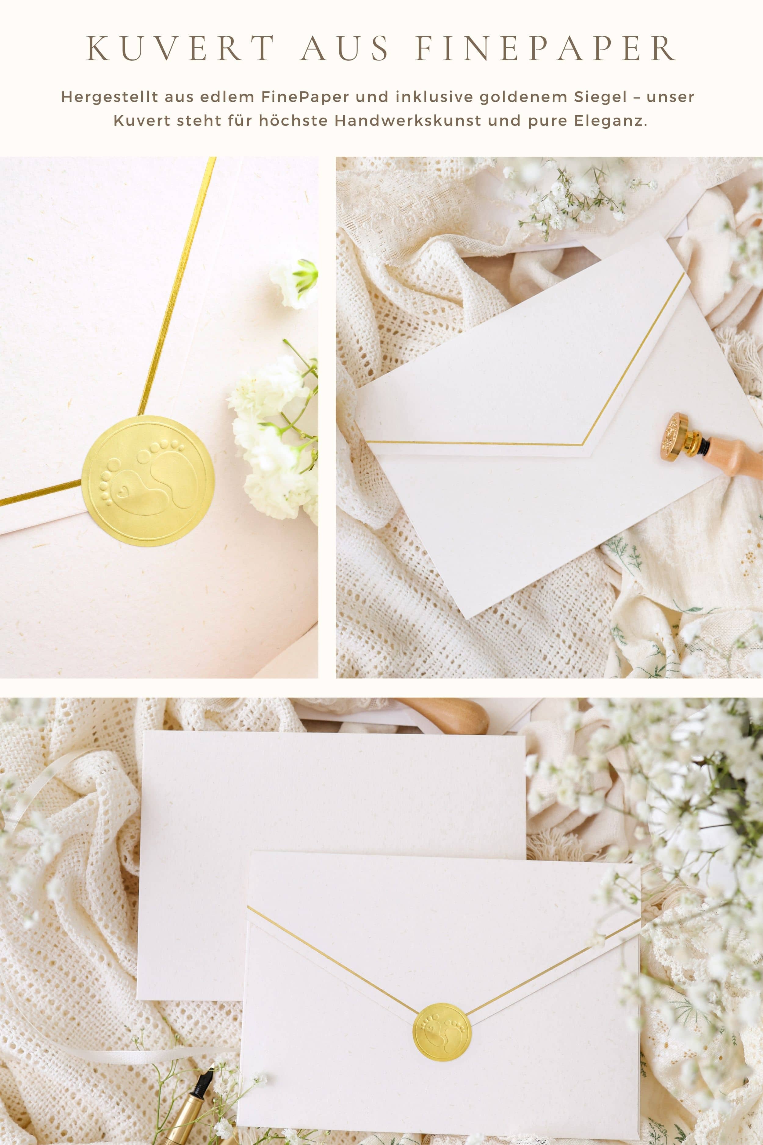 3D Karte zur Geburt Junge SIGNATURE