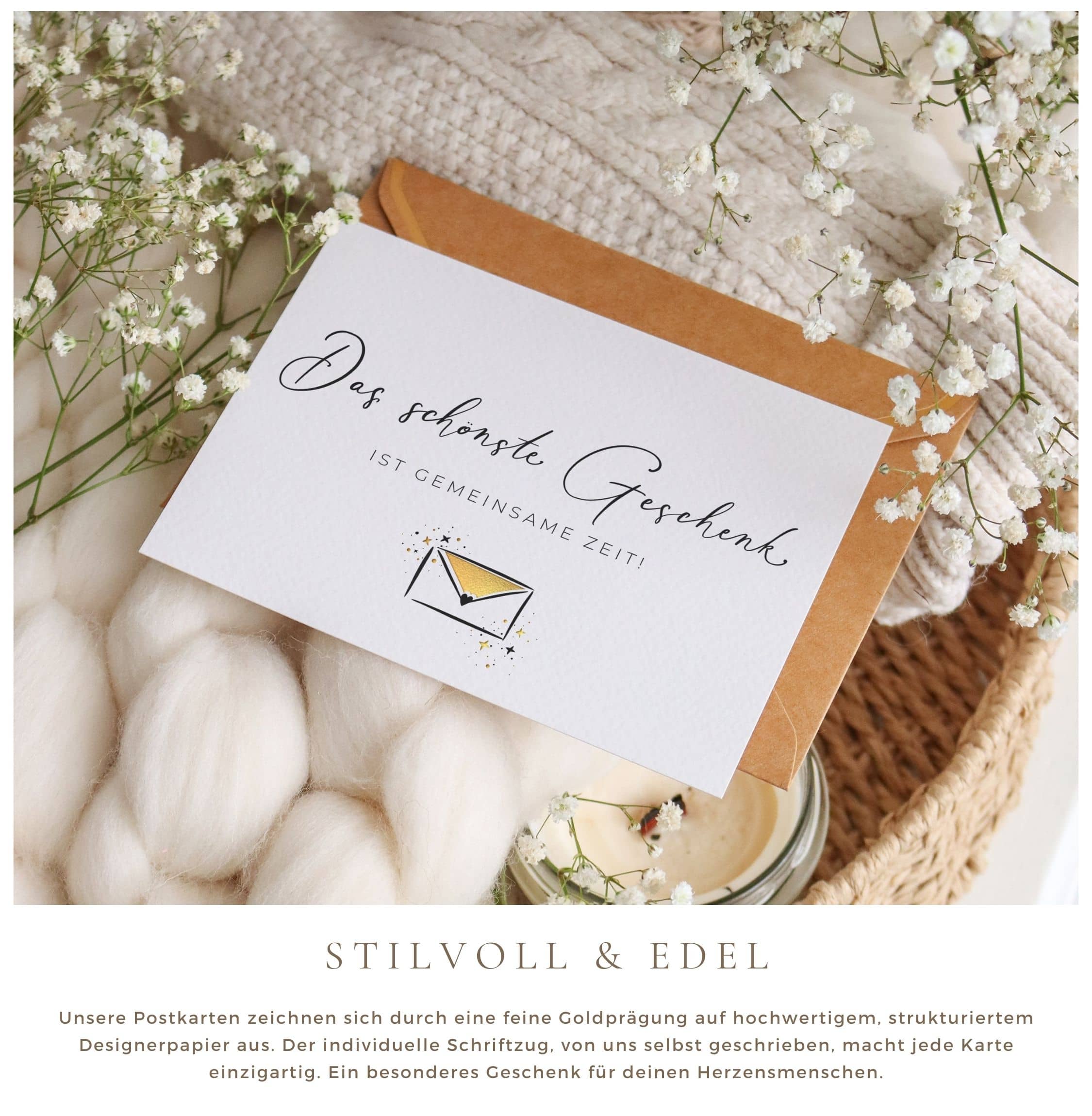 Das schönste Geschenk ist gemeinsame Zeit Karte