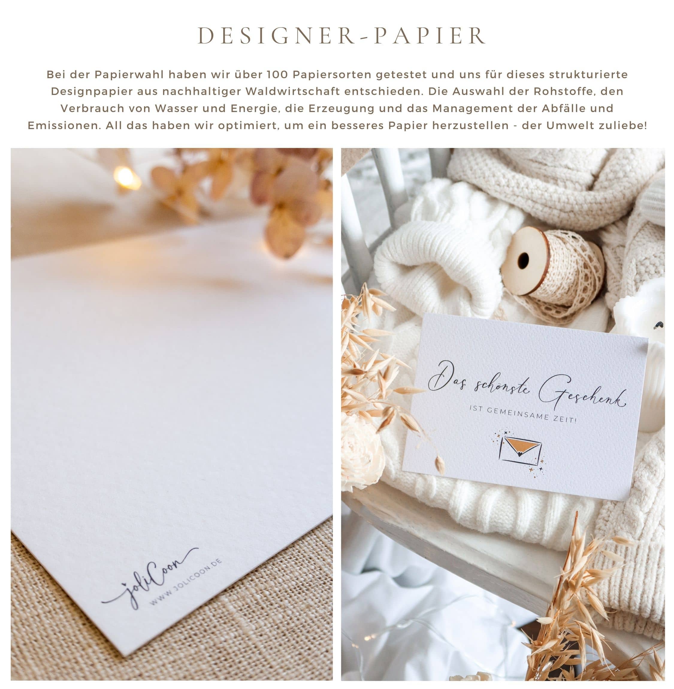 Das schönste Geschenk ist gemeinsame Zeit Karte