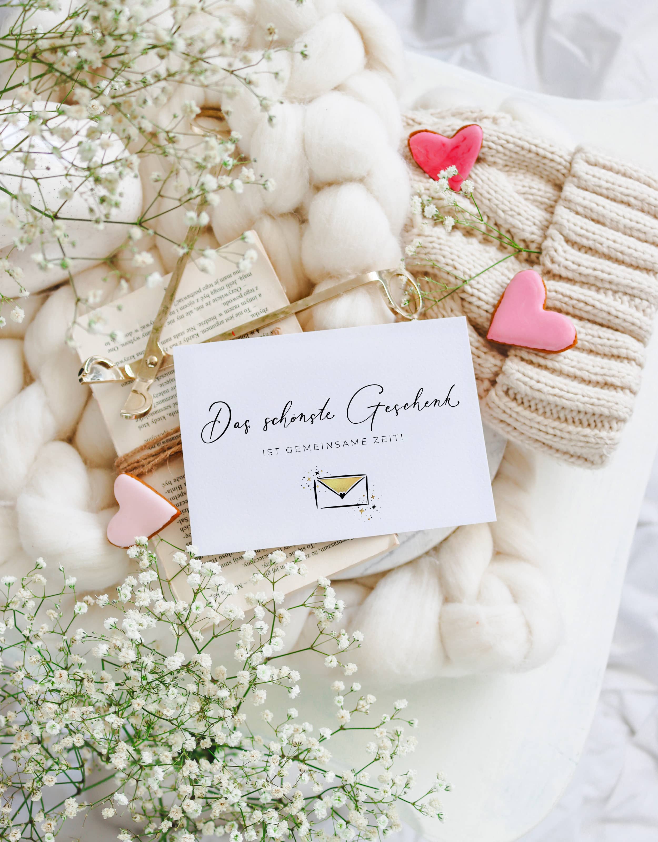 Das schönste Geschenk ist gemeinsame Zeit Karte