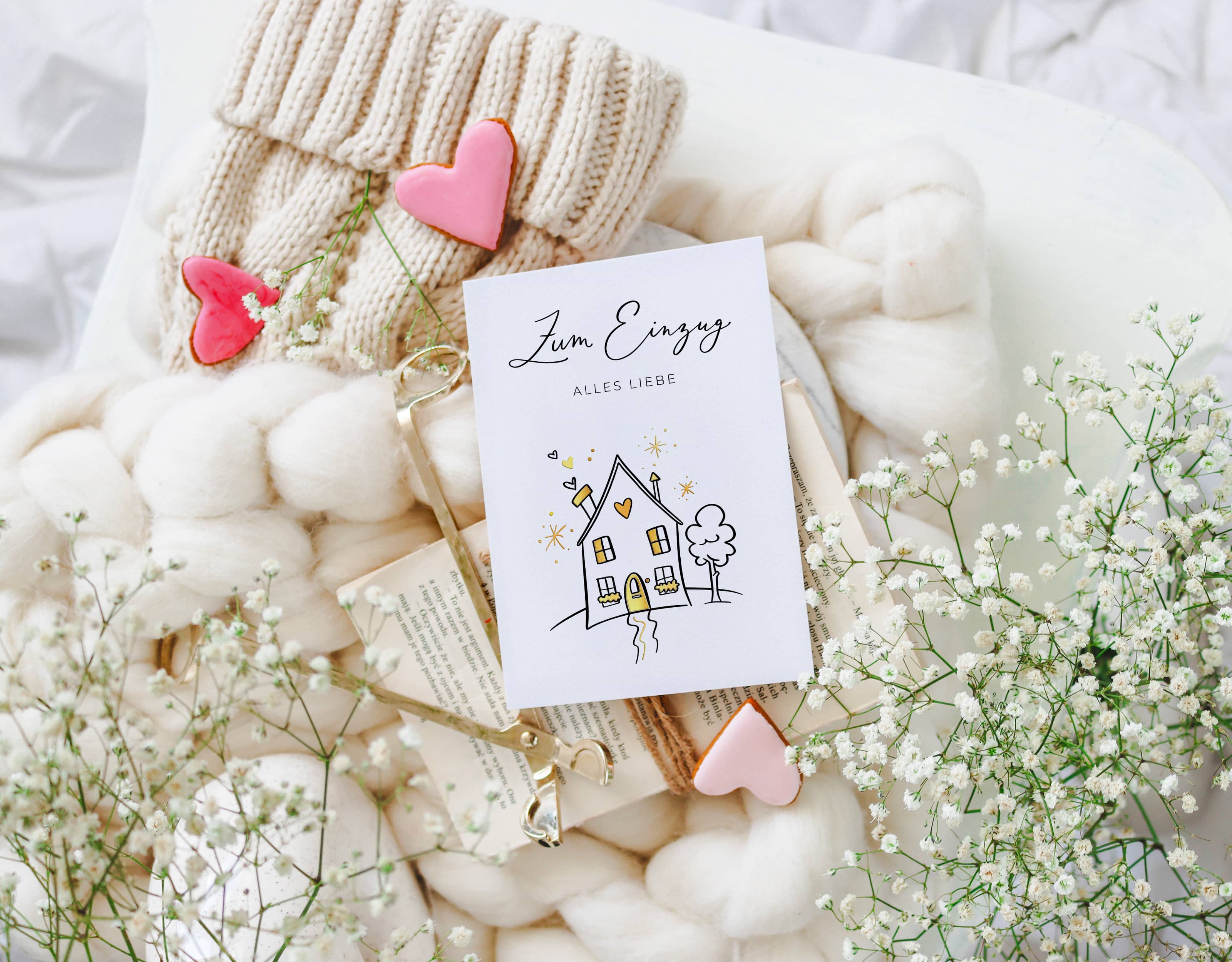 Zum Einzug alles Liebe Karte