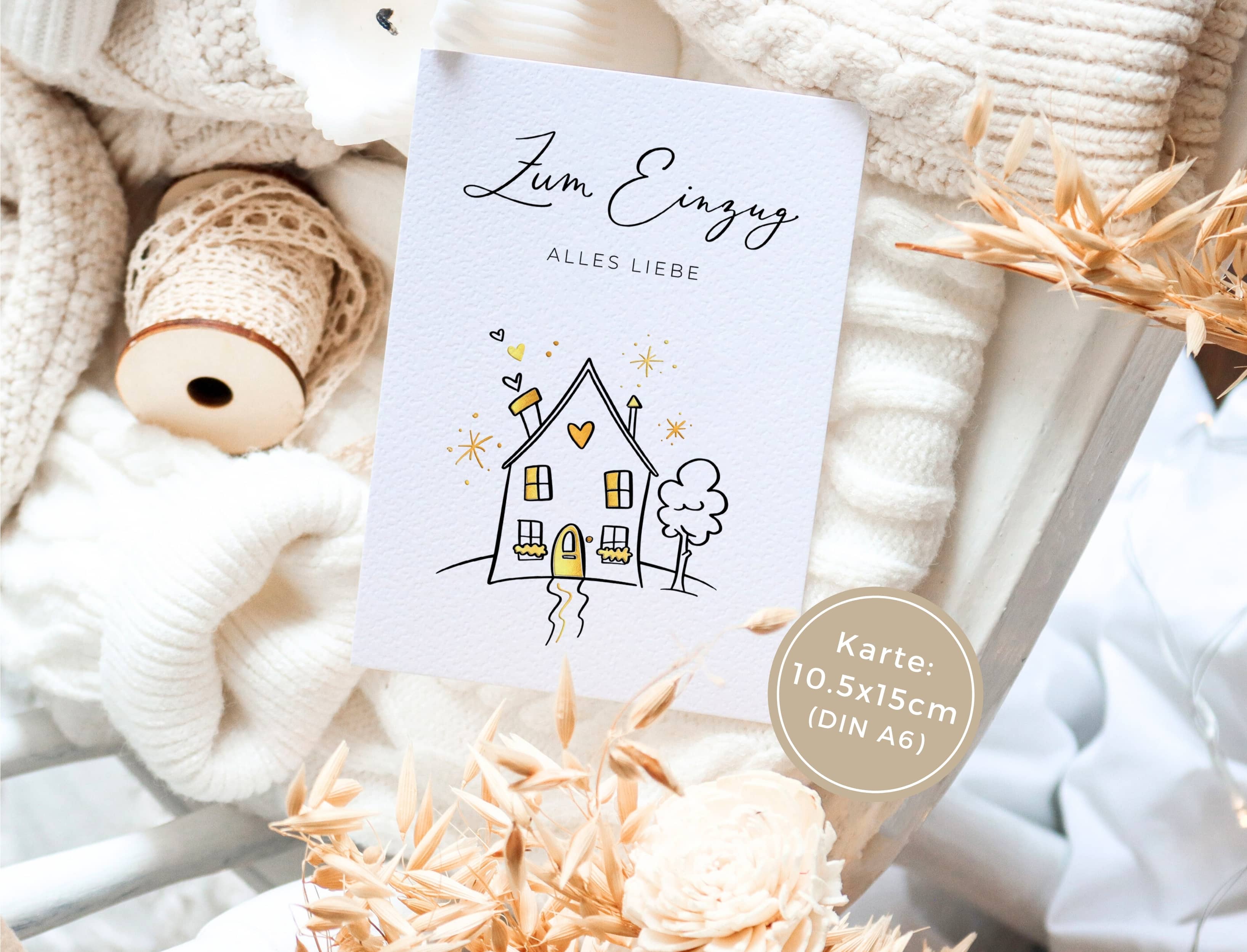 Zum Einzug alles Liebe Karte