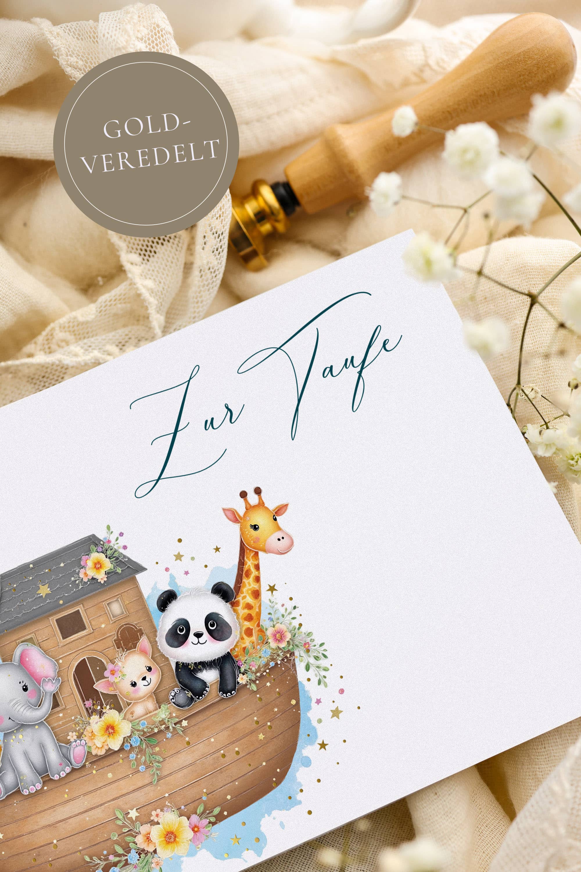 Zur Taufe Karte STARDUST