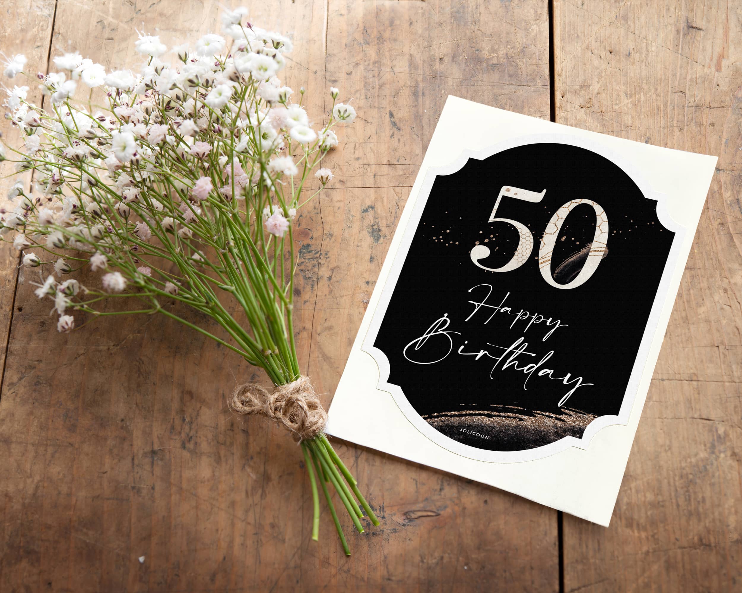 50 Geburtstag Flaschenetikett - JoliCoon