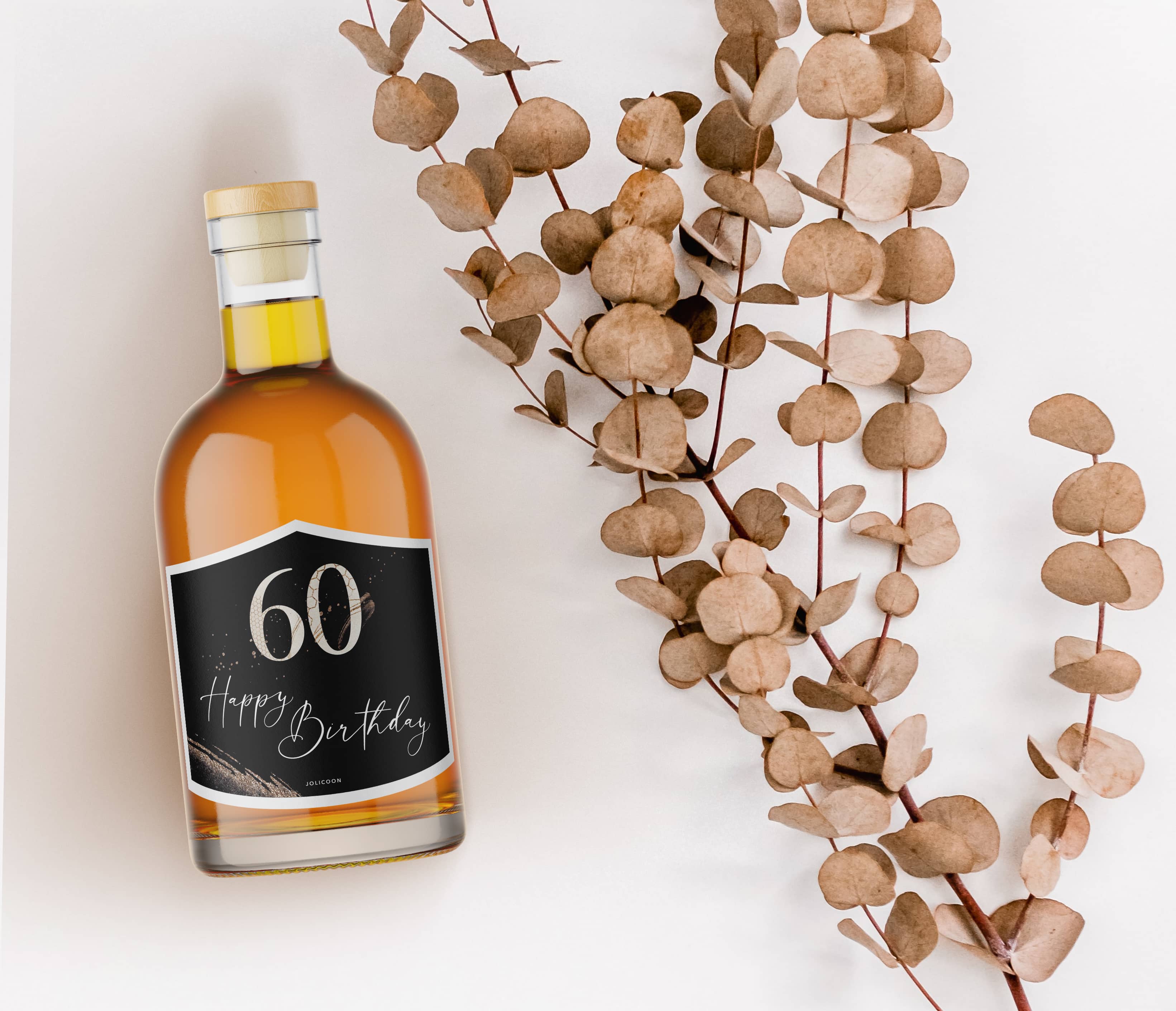 60 Geburtstag Flaschenetikett klein - JoliCoon