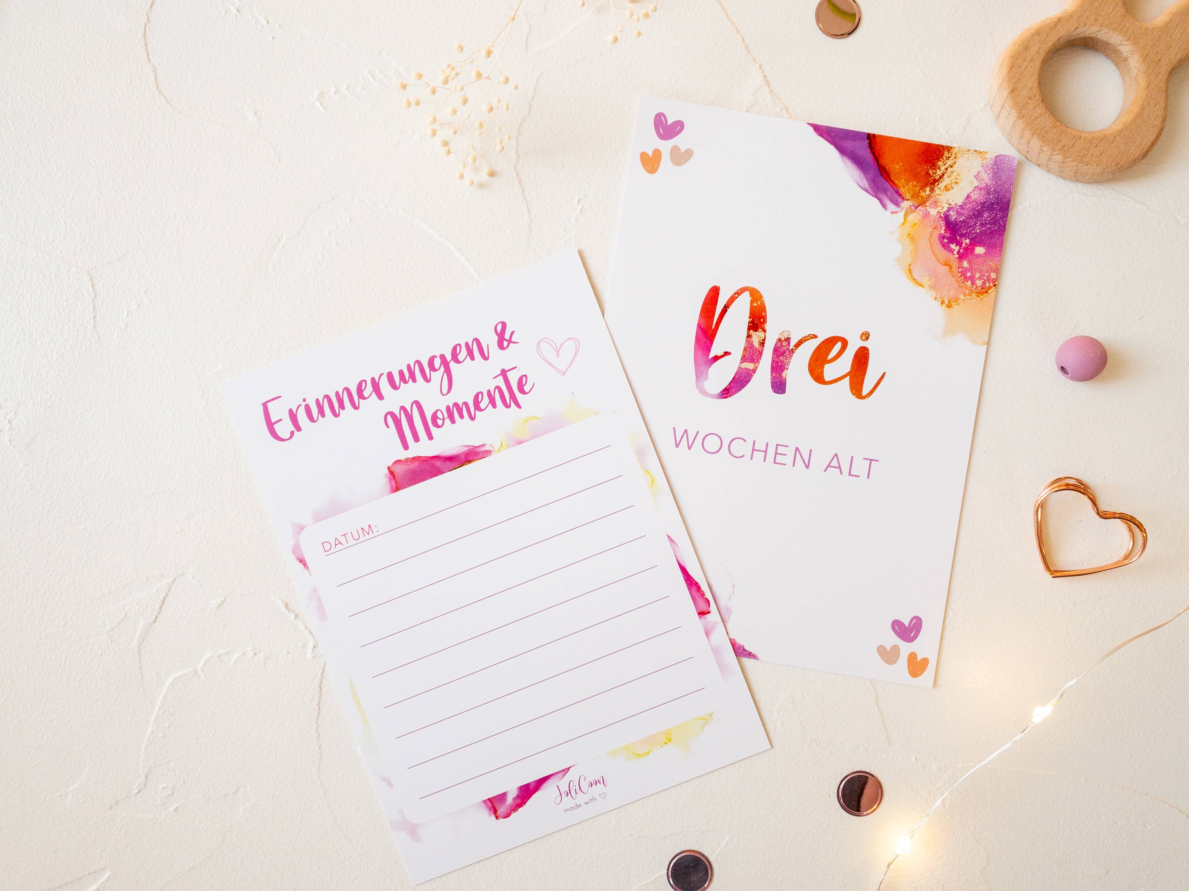 Meilensteinkarten Baby Dream - JoliCoon