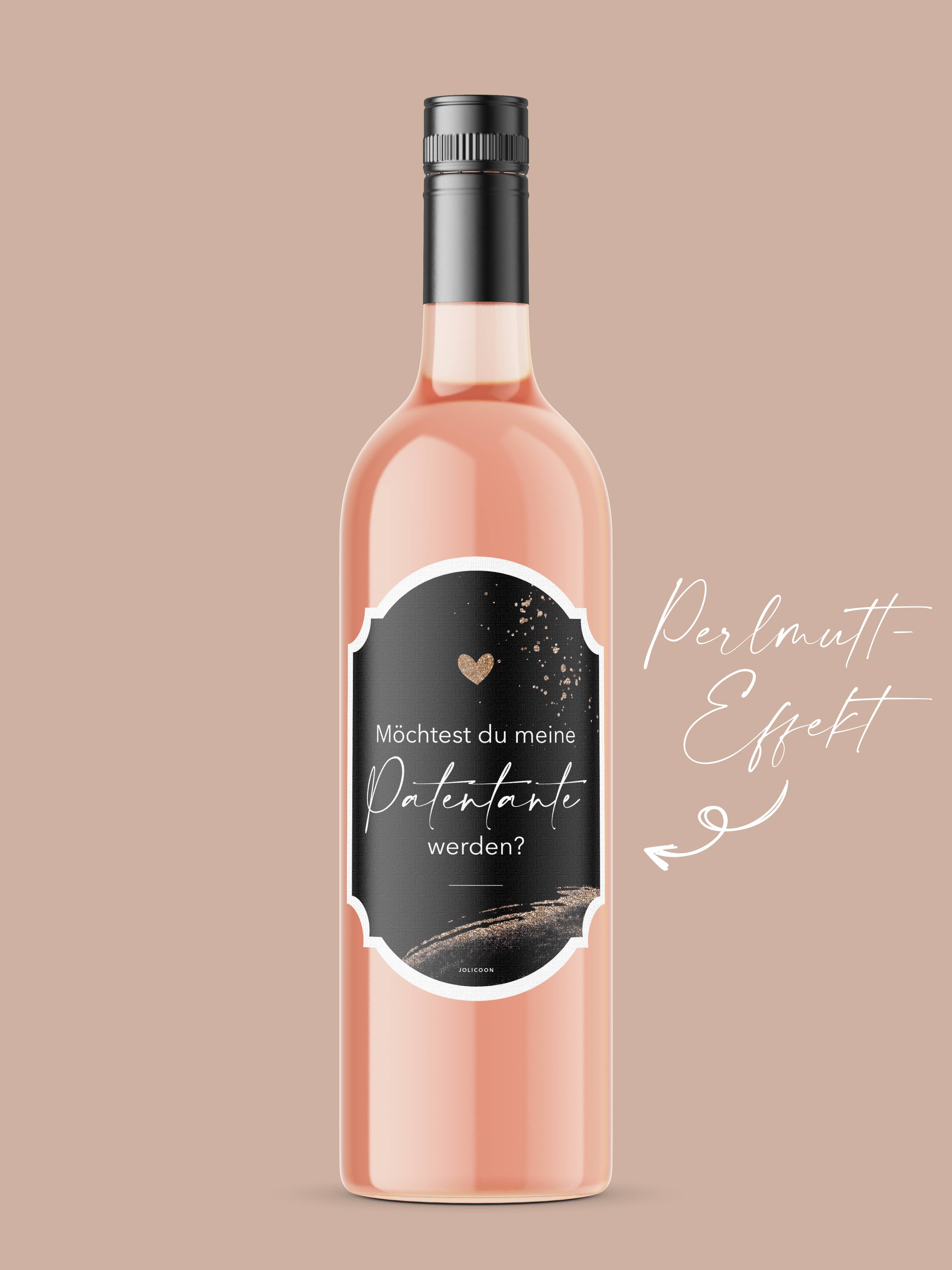 Patentante fragen Flaschenetikett - JoliCoon